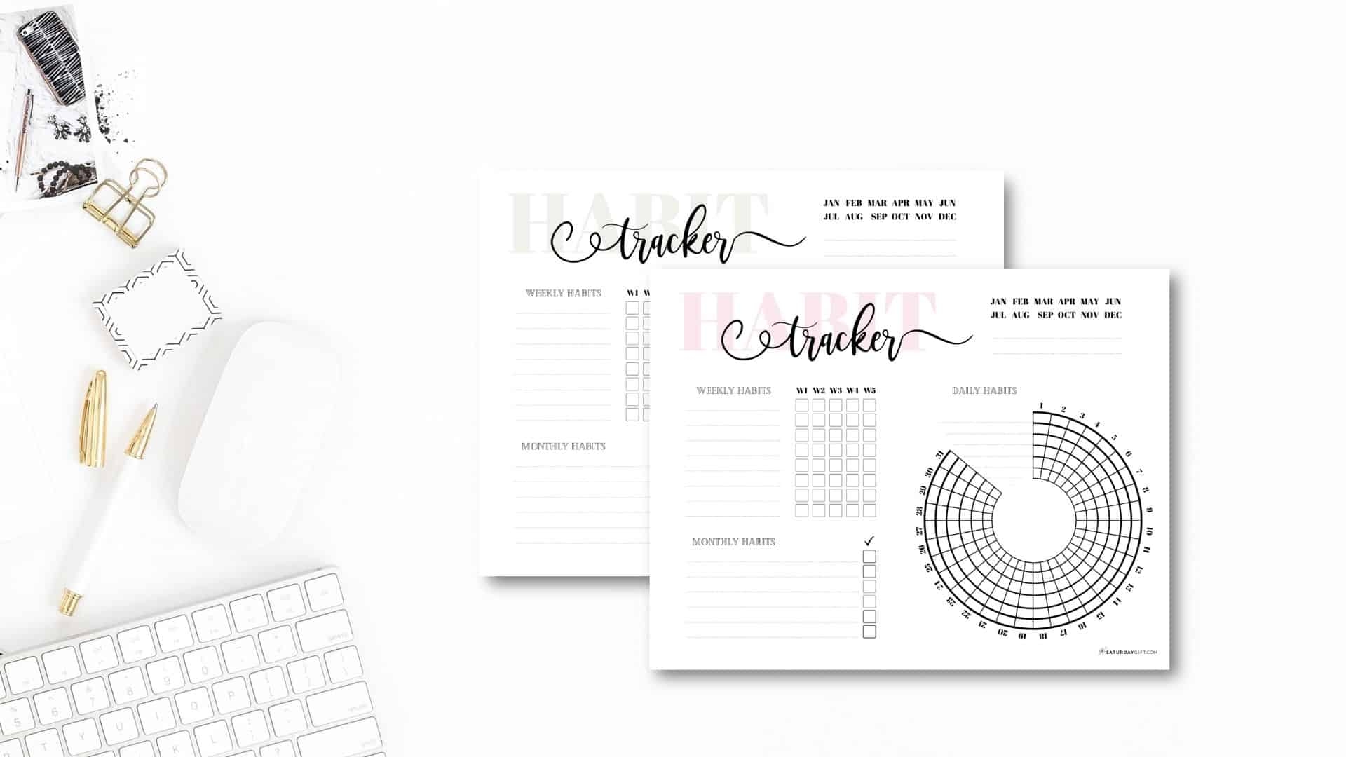 Goal Chart Workout Coloring Calendar Printable