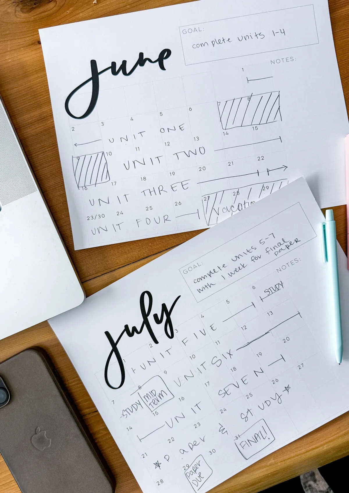 how to use a printable calendar 5 ways free printables lemon thistle