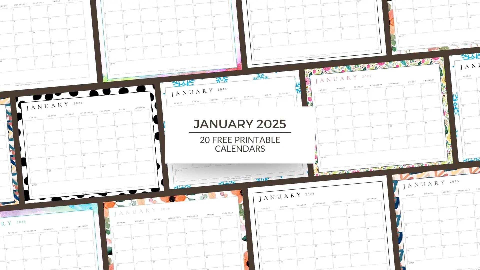 January Calendar For 2025 20 Free Printable Designs January Calendar For 2025 20 Free Printable Designs