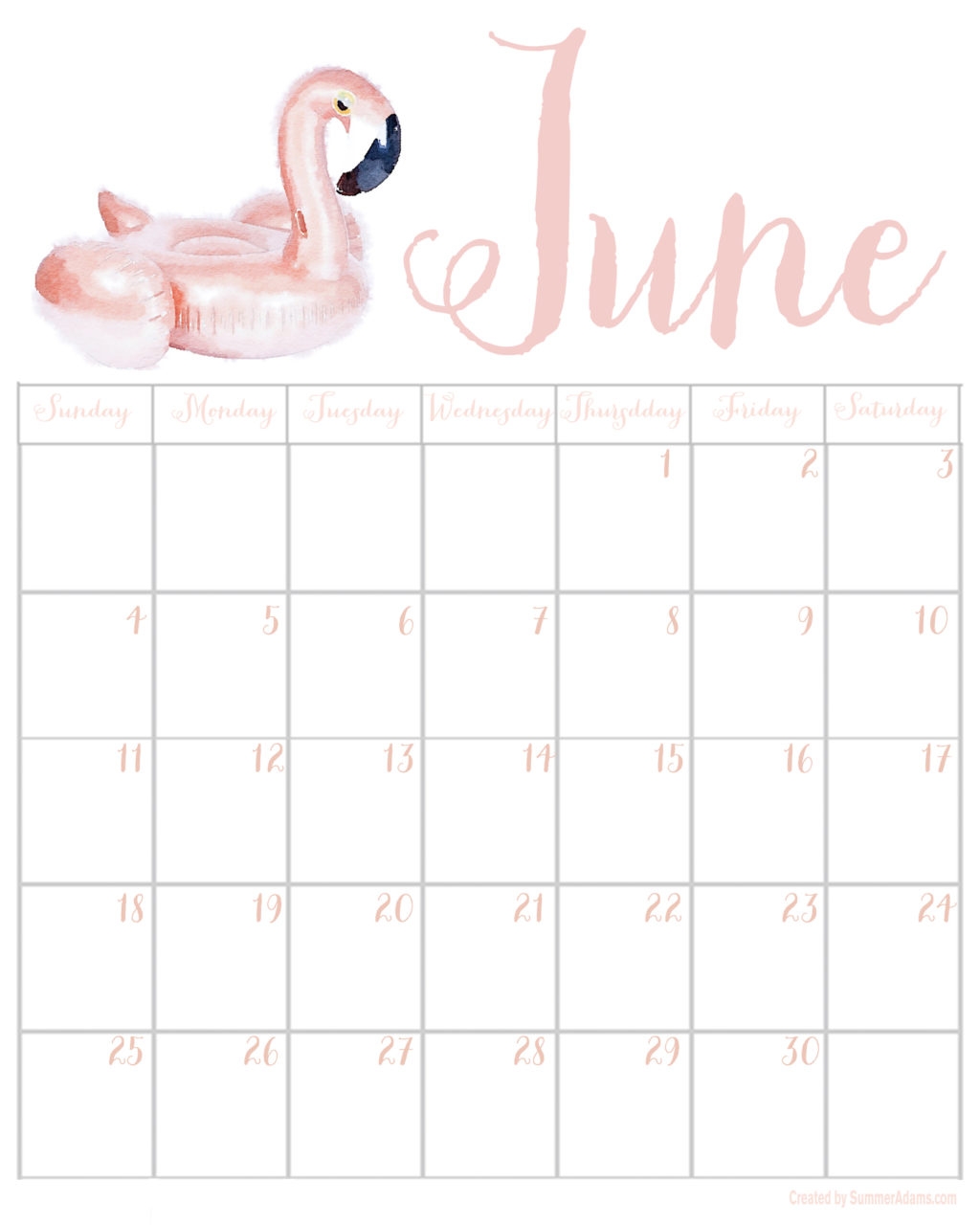 Printable Calendar With Pictures