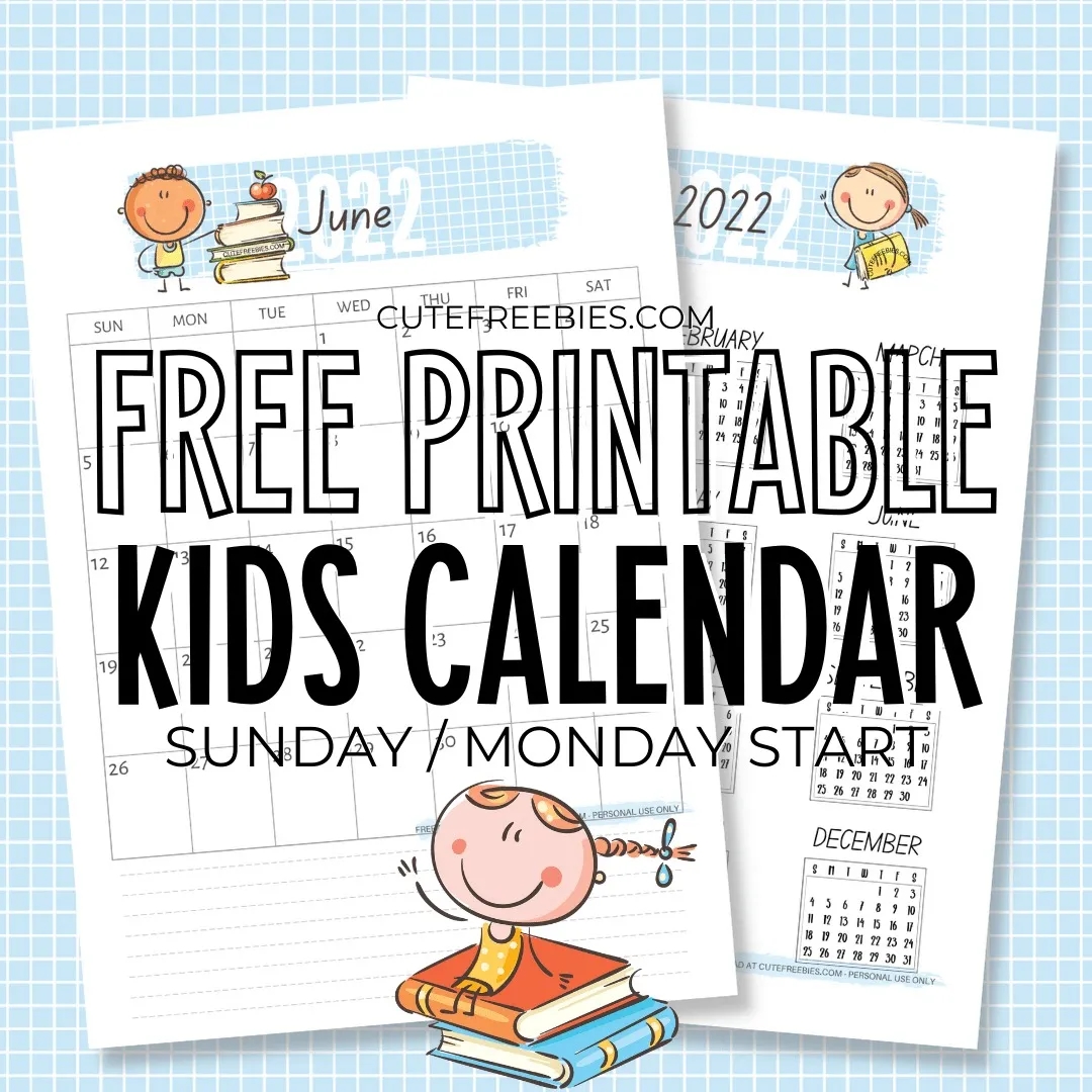 Child Friendly Printable Calendar Child Friendly Printable Calendar