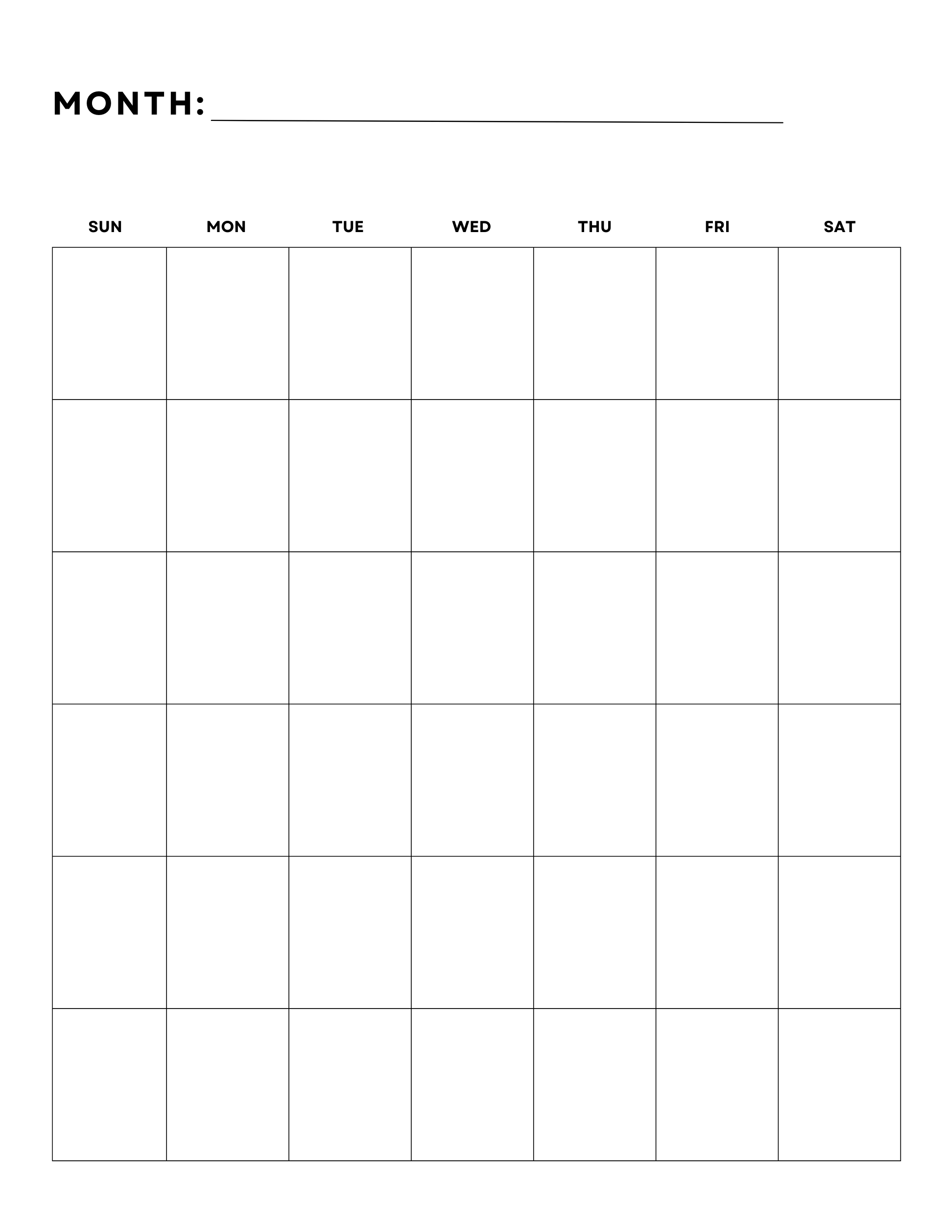 Printable Calendar 6 Months