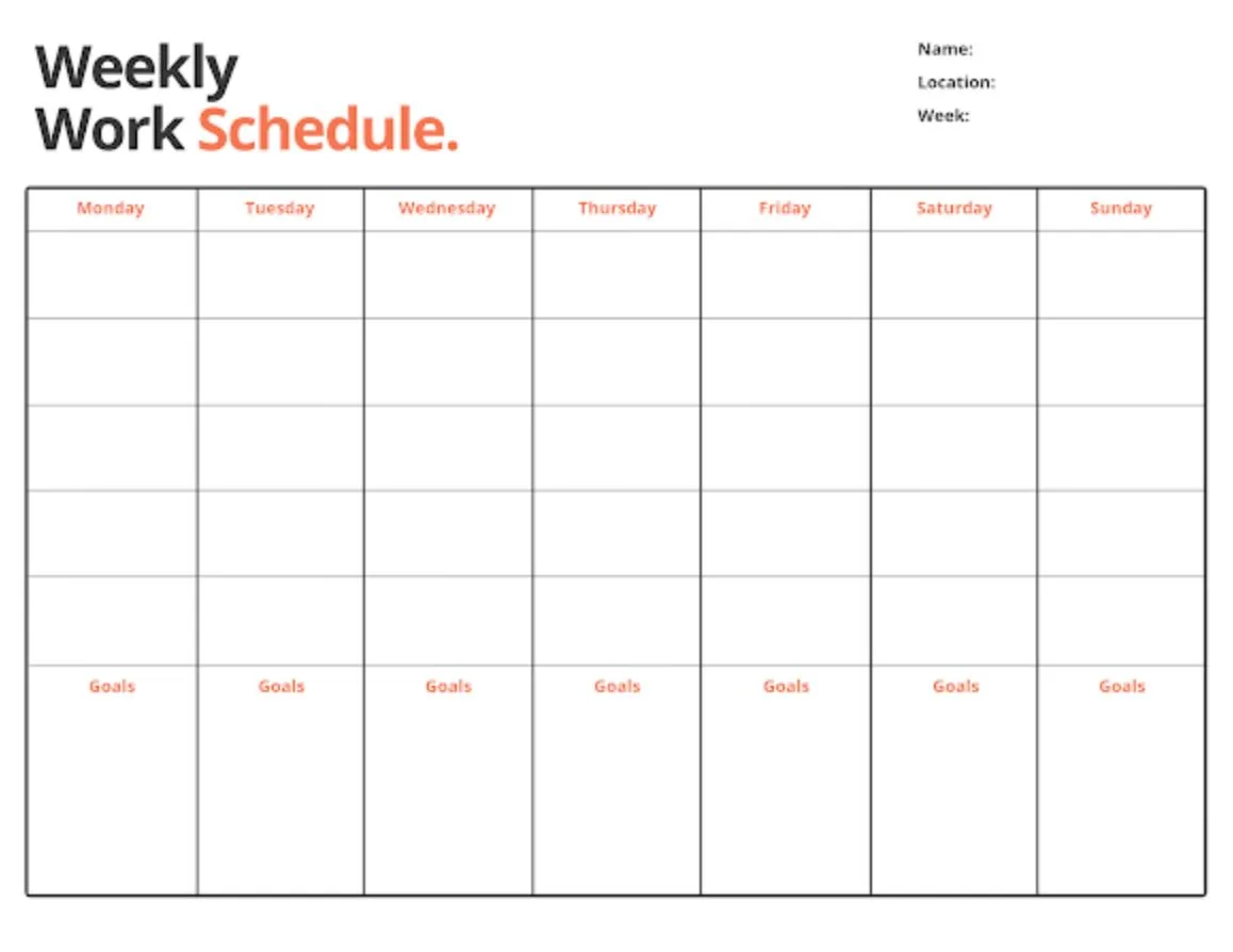 Printable Calendar With Just Days Of Week