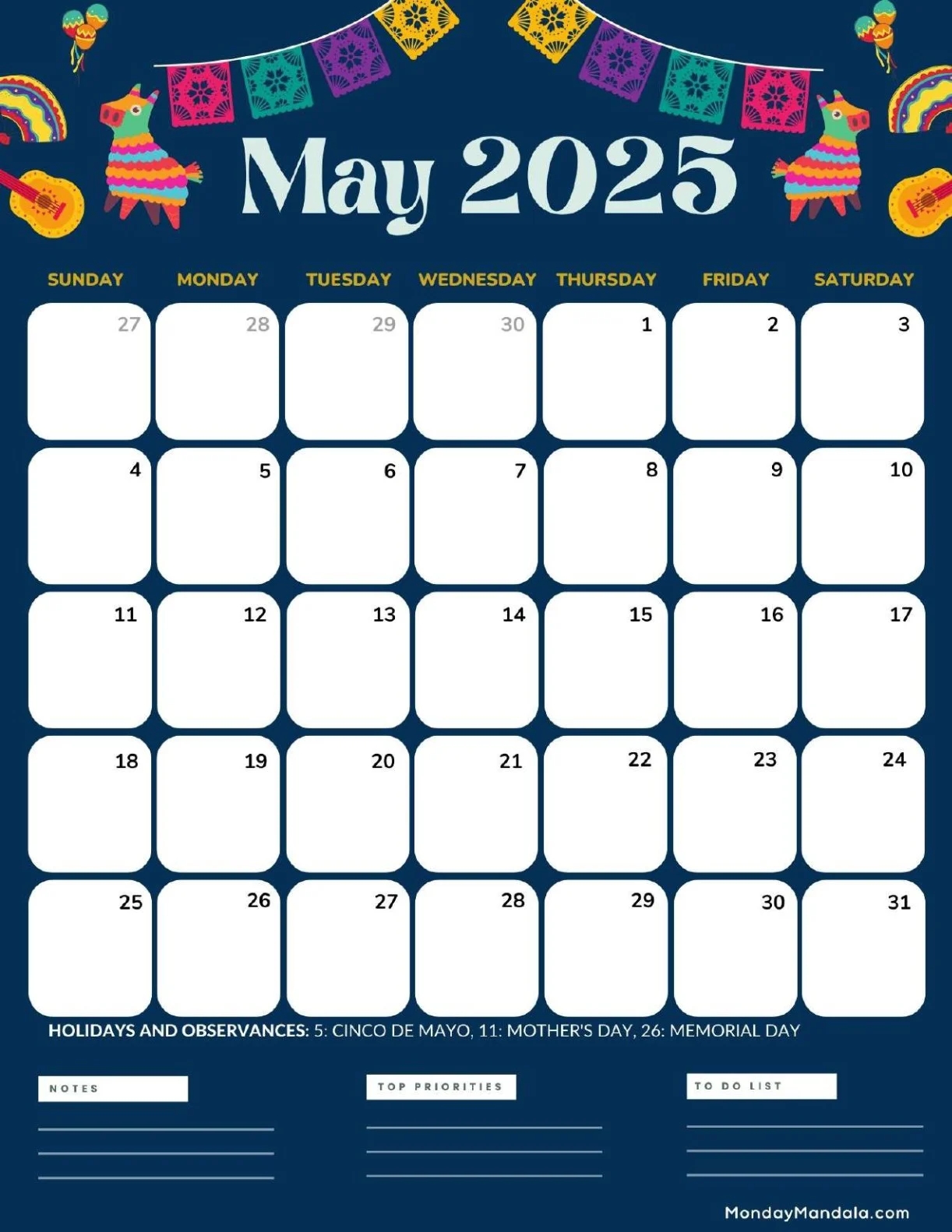 May 2025 Calendar 52 Free PDF Printables May 2025 Calendar 52 Free PDF Printables
