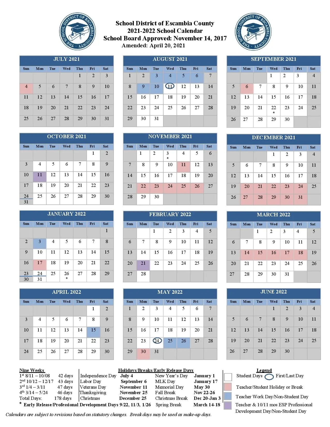 Mcpss Calendar 22 23