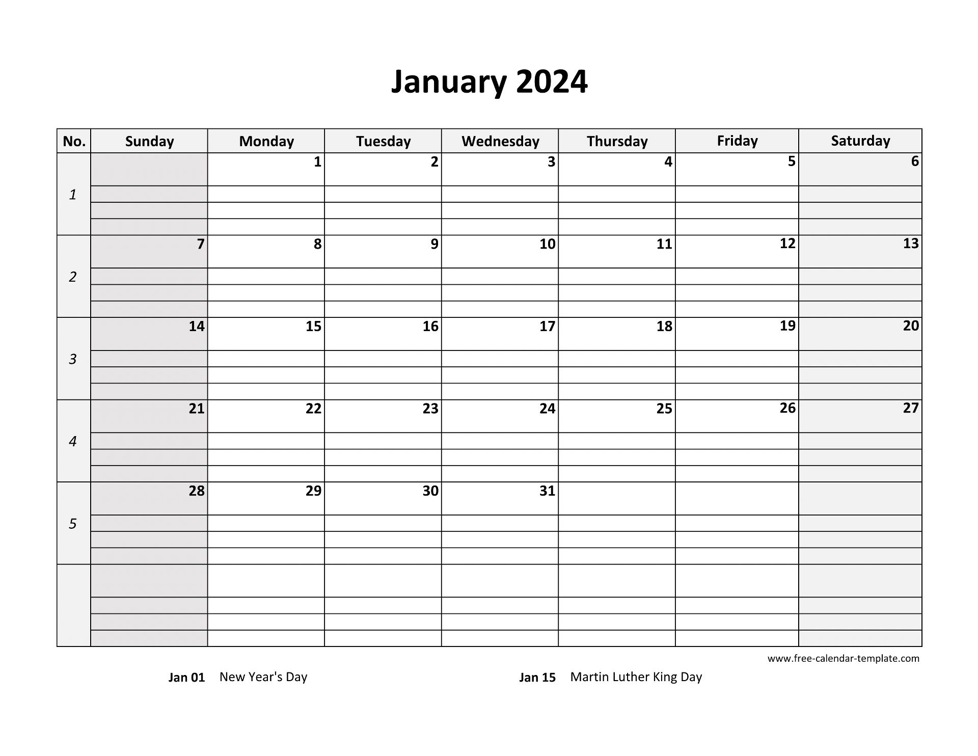 Free Printable Calendar Com