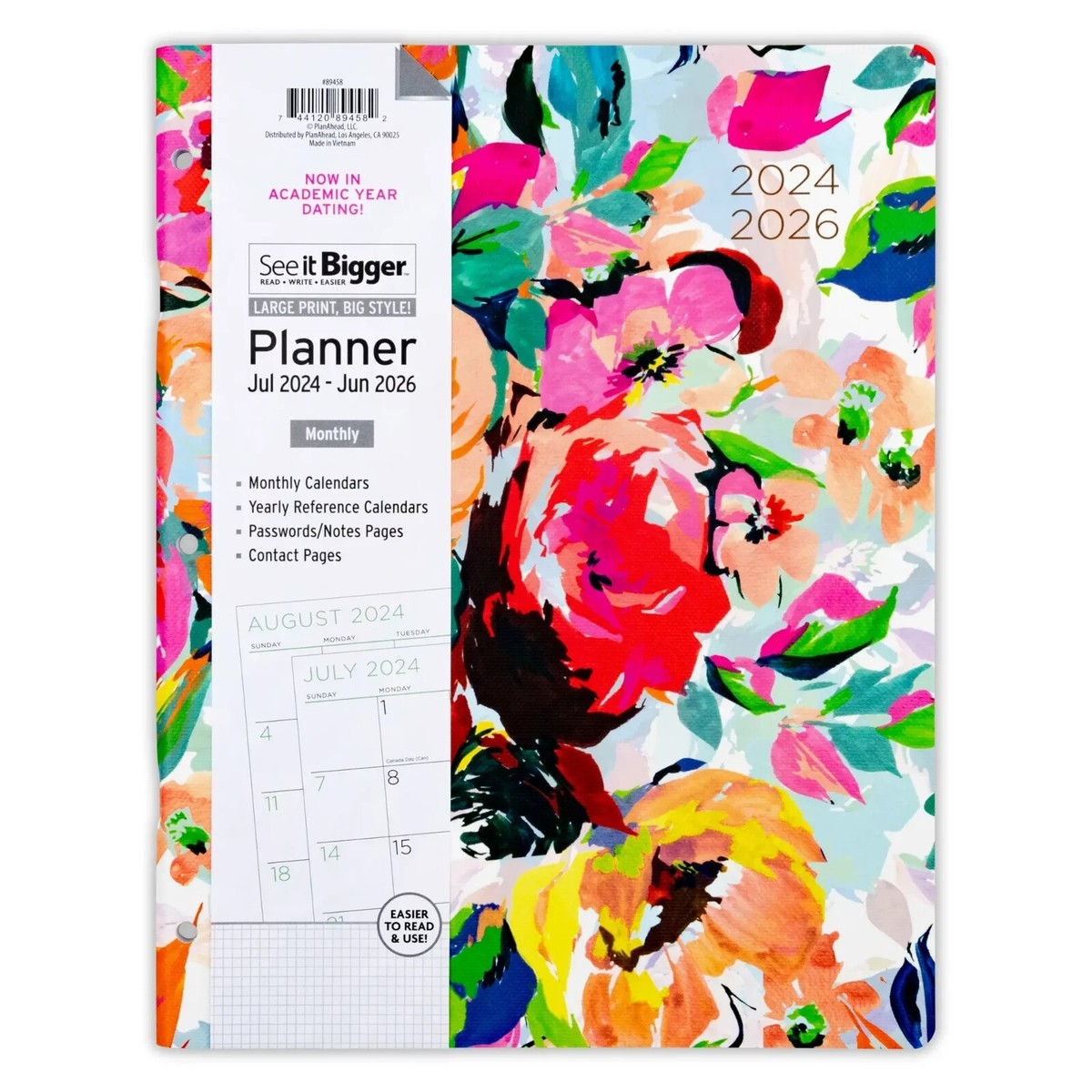 monthly planner calendar july 2024 june 2026 two full years see it bigger ebay