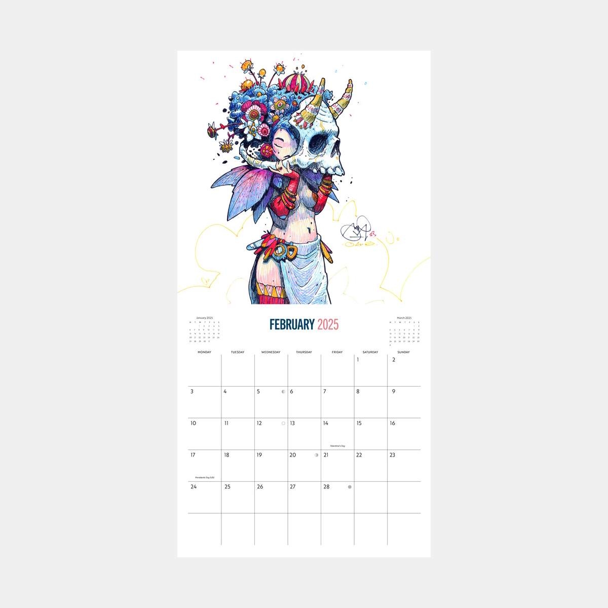 Free Printable Unicorn Calendar 2025