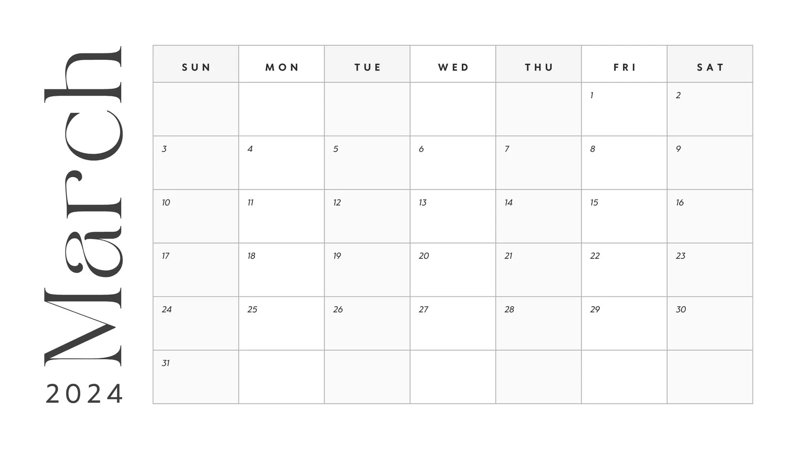 Page 3 Free Printable Customizable Monthly Calendar Templates Canva