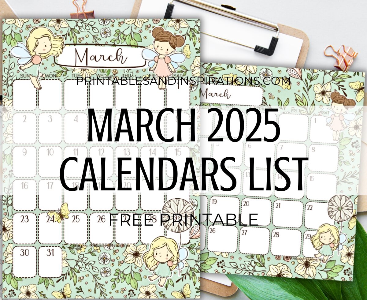 Free Printable Monthly Calendar Pdf