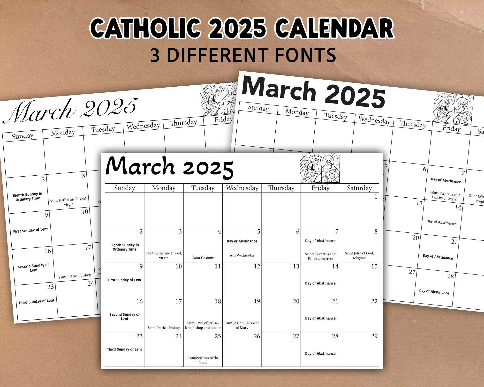 Printable 2025 Catholic Calendar Liturgical Calendar Downloadable PDF Catholic Calendar 2025 Catholic 2025 Calendar Etsy Printable 2025 Catholic Calendar Liturgical Calendar Downloadable PDF Catholic Calendar 2025 Catholic 2025 Calendar Etsy