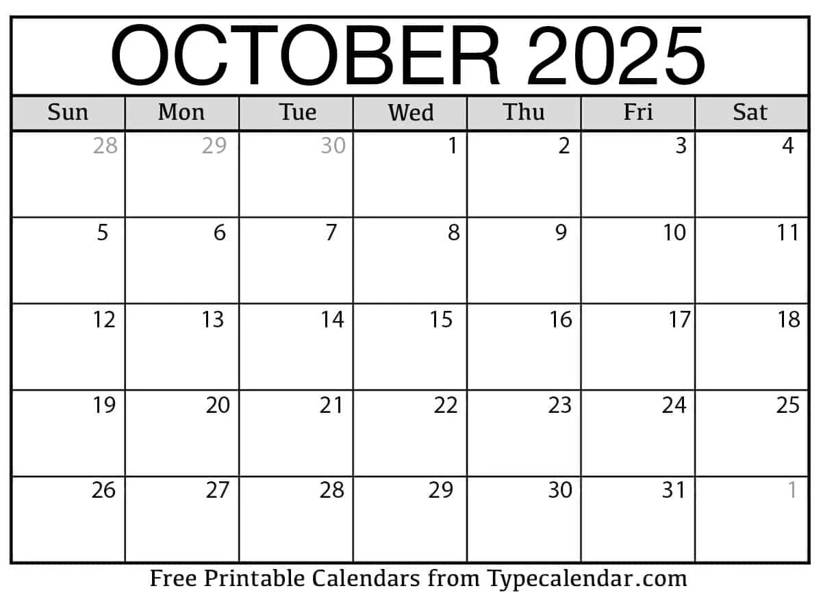 Printable Calendar Templates For 2025 And More