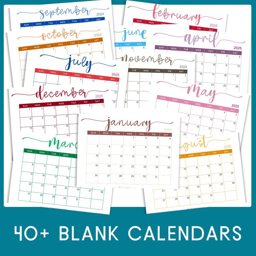 Printable And Editable Calendar