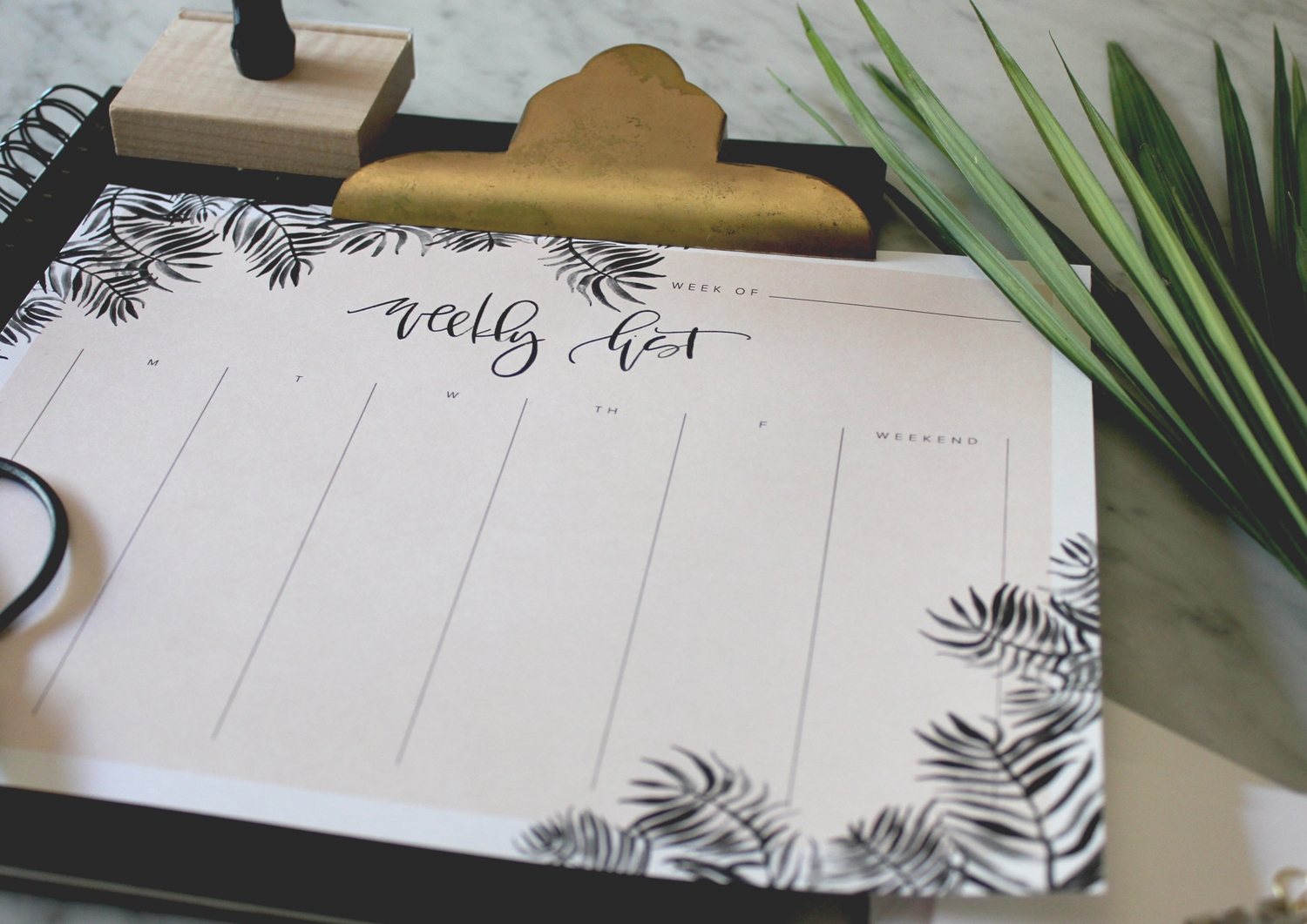 Weekly Calendar Printable Organization Lauren Saylor Interiors Design A Fabulous Fete Wedding Invitations Stationery