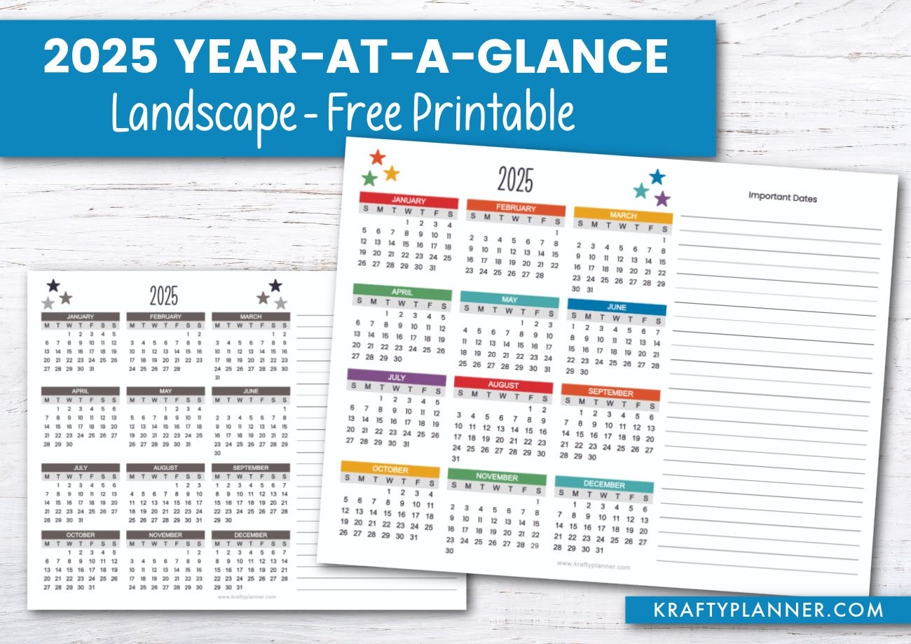 Yearly Calendar The Krafty Planner Blog Latest Posts Krafty Planner Yearly Calendar The Krafty Planner Blog Latest Posts Krafty Planner