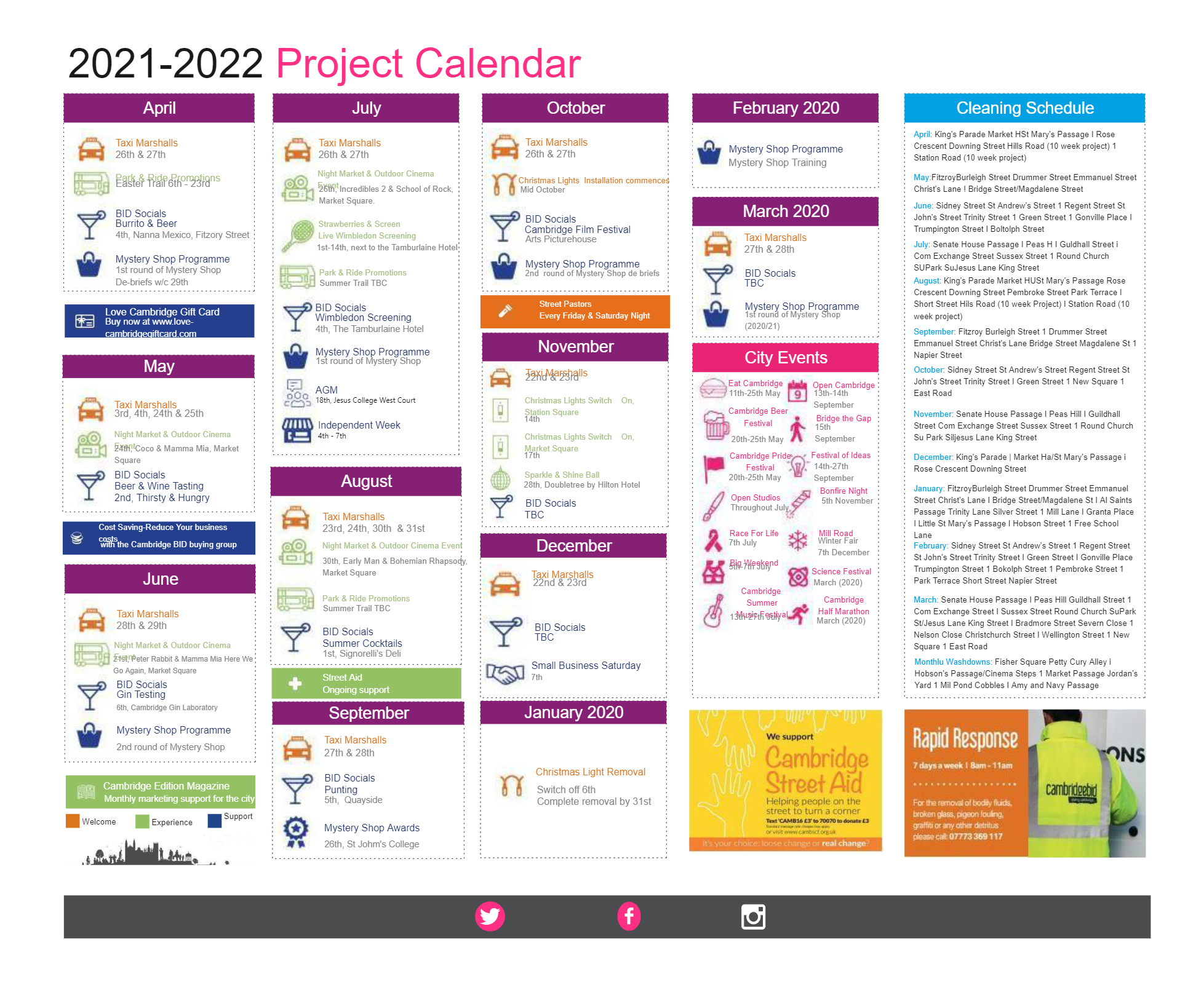 Yearly Project Calendar EdrawMax Template