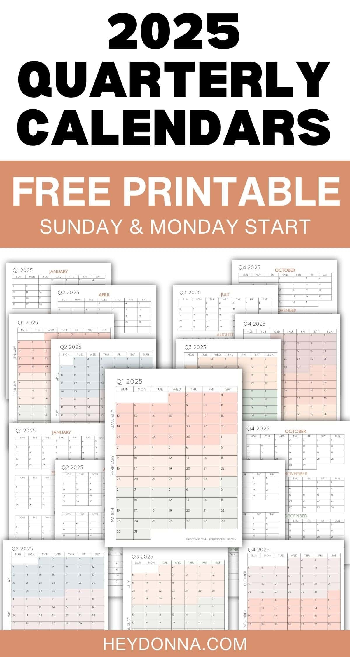 2025 Printable Calendar One Page Pdf Free