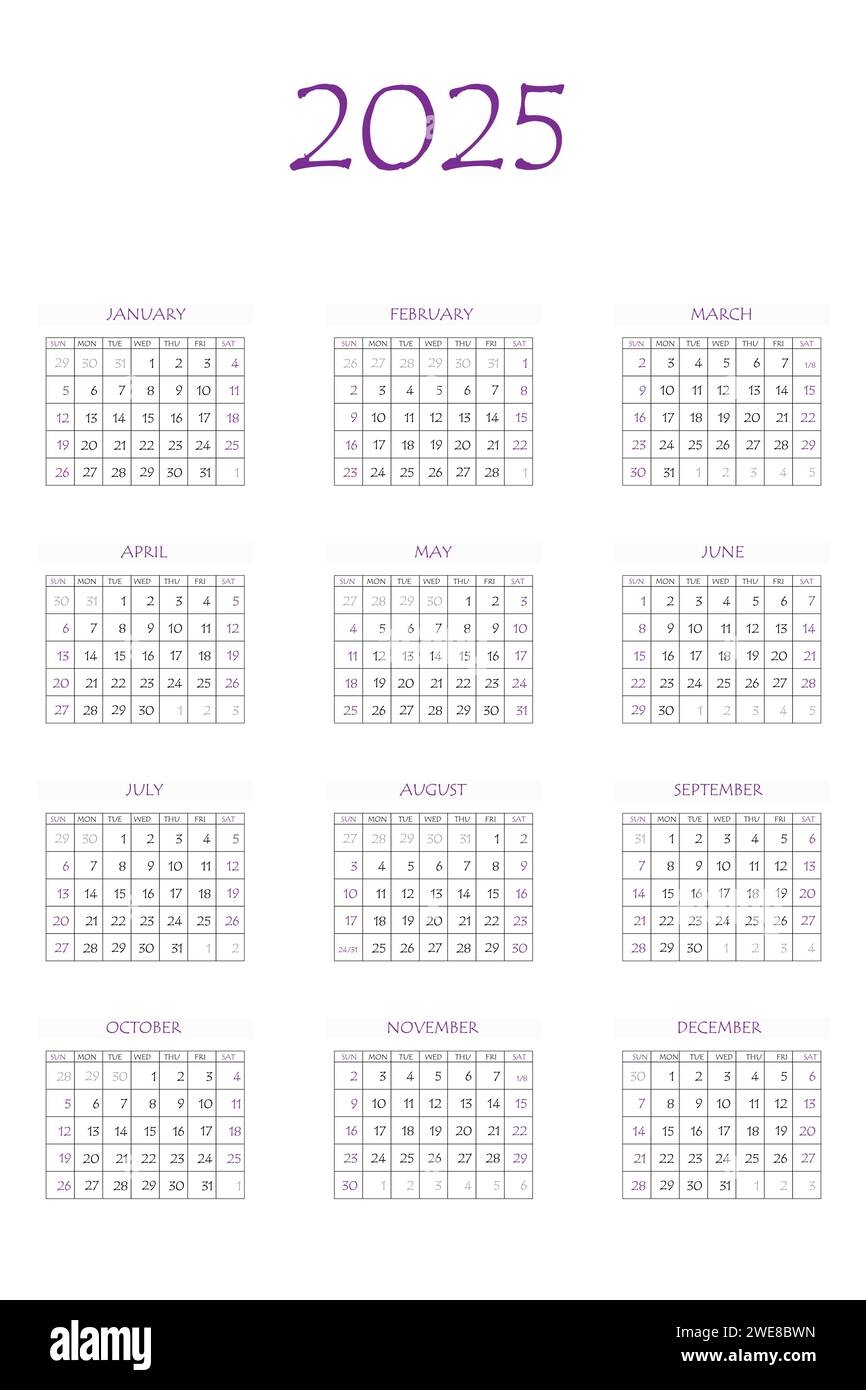 Business Printable Calendar 2025