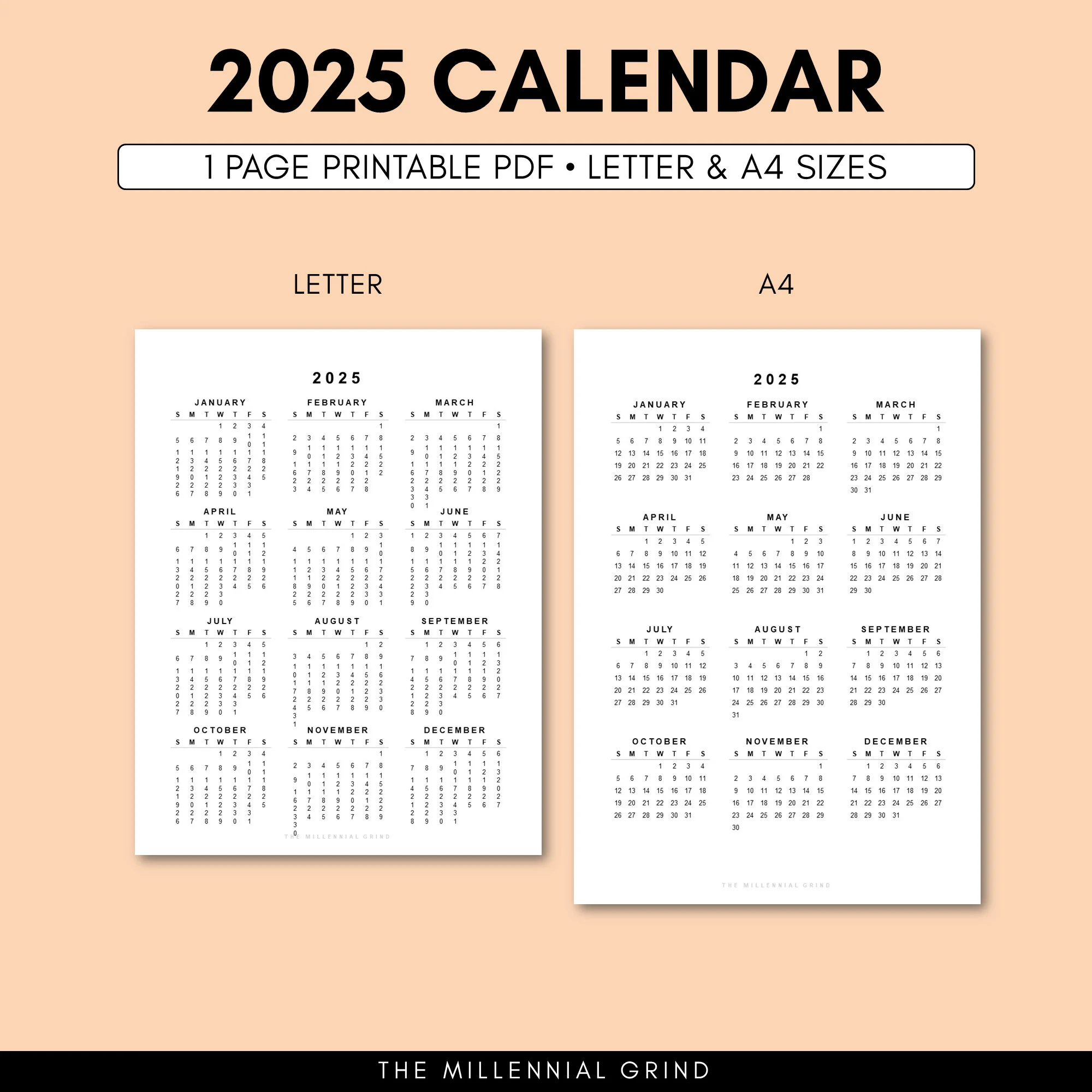 2025 Calendar 2025 Calendar Printable