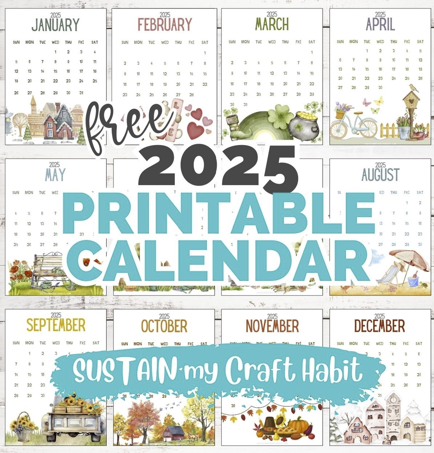 Free 2025 Calendar Printable