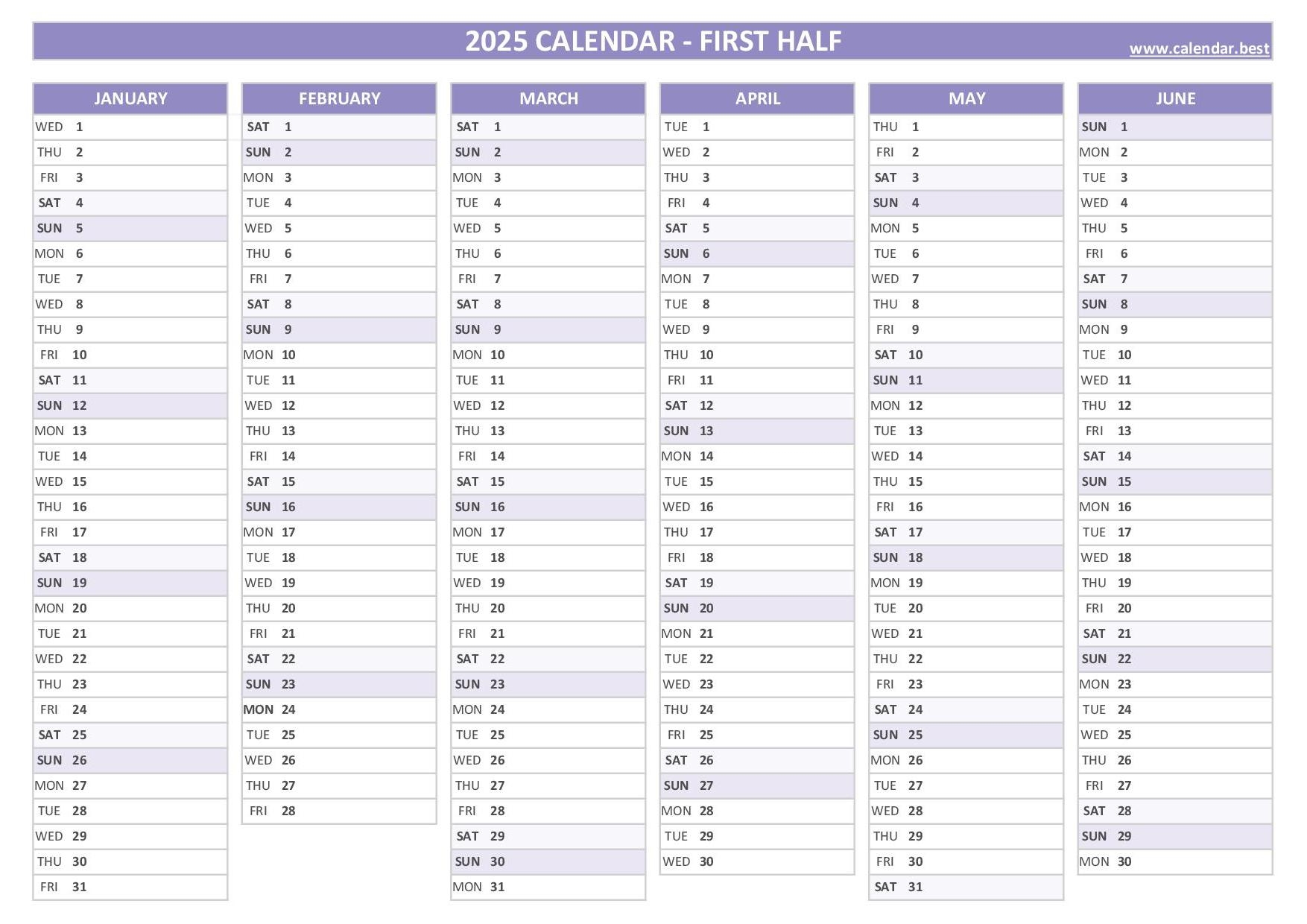 Free Printable Calendar 2025 4 Months Per Page