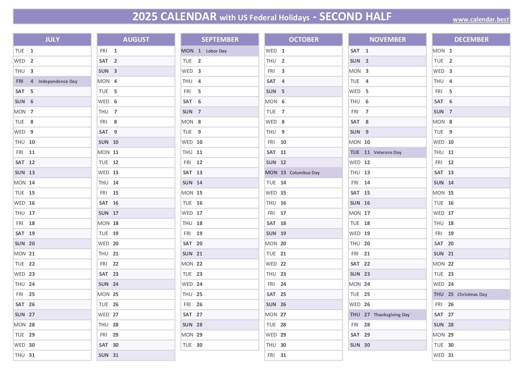 Free Two Year Printable Calendar 2025 2025 Free Two Year Printable Calendar 2025 2025