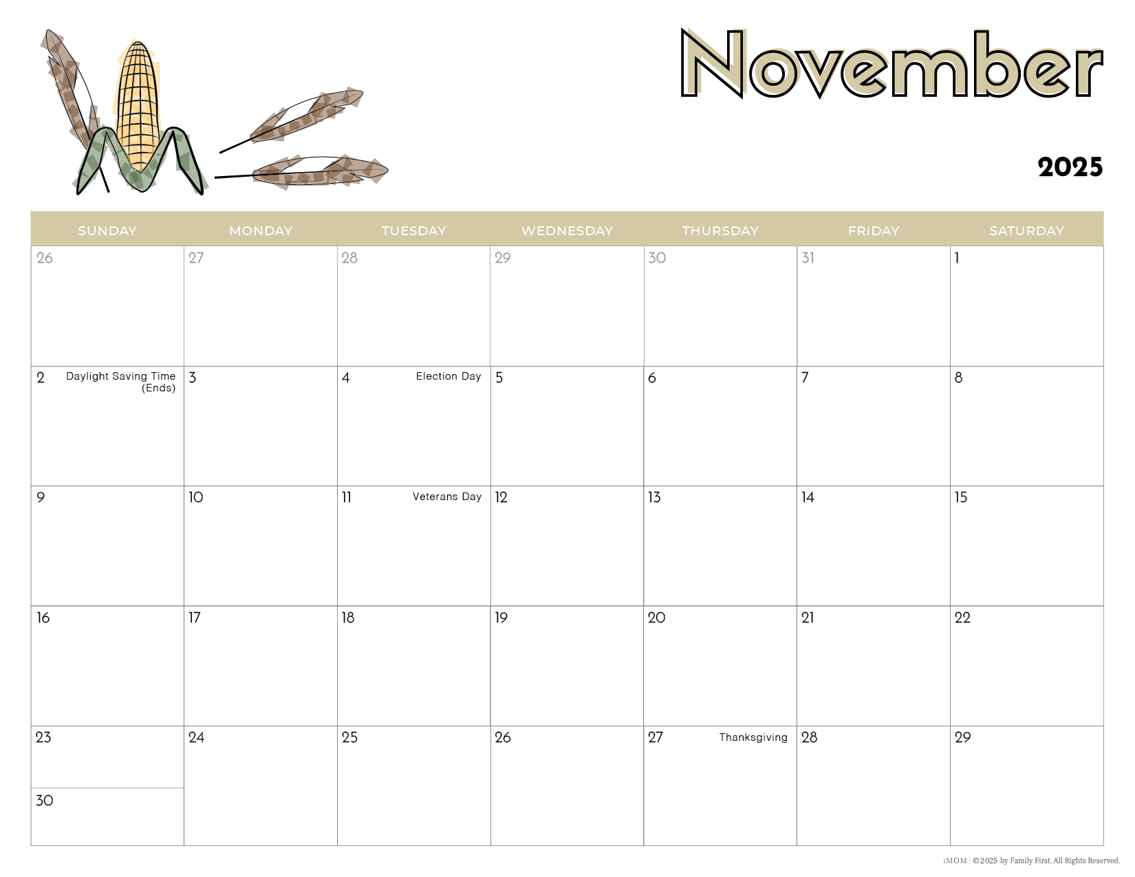 2025 Printable Calendars For Kids2025 Printable Calendars For Kids IMOM