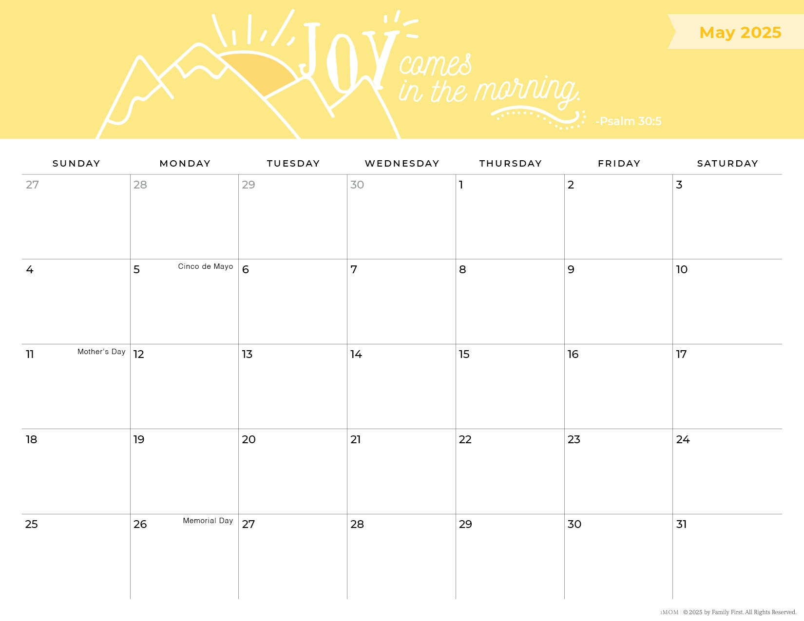 2025 Printable Calendars Free Printable Calendar Designs IMOM