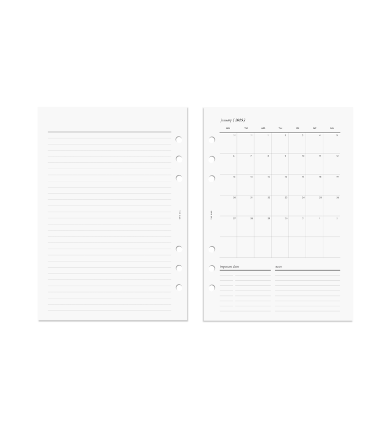 2025 Printable Blank Calendar