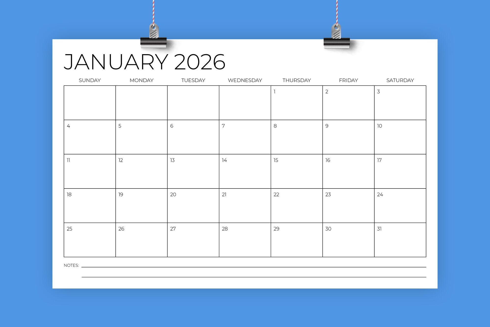 2026 11x17 Calendar Template By Running With Foxes TheHungryJPEG 2026 11x17 Calendar Template By Running With Foxes TheHungryJPEG