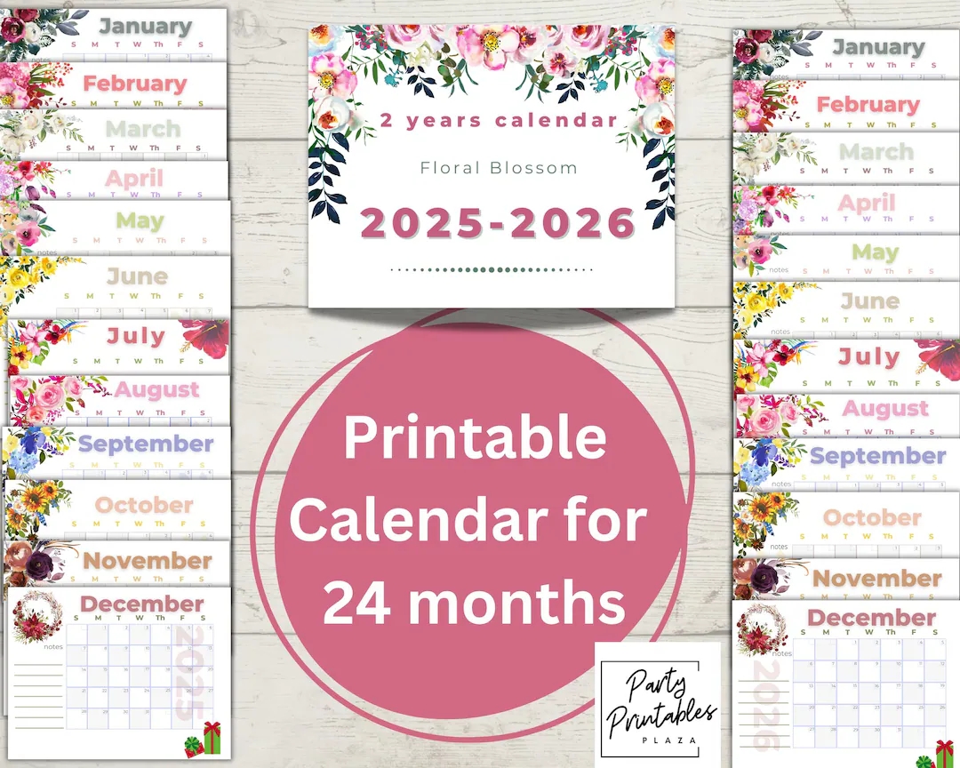 August 2026 Floral Calendar Printable August 2026 Floral Calendar Printable