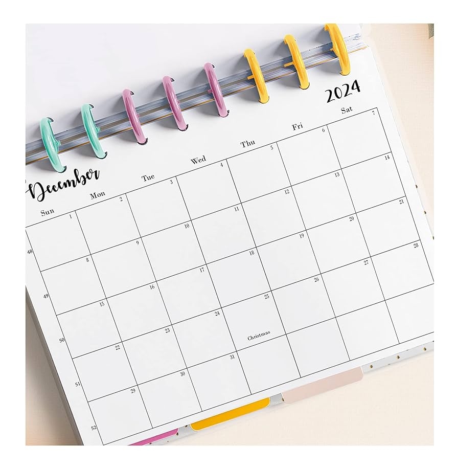 Amazon 2024 2025 Monthly Refills For 11 Disc Big Planners Monthly Calendar For Big Size Planners 8 5 X 11 Inches PLANNER SOLD SEPARATELY Office Products
