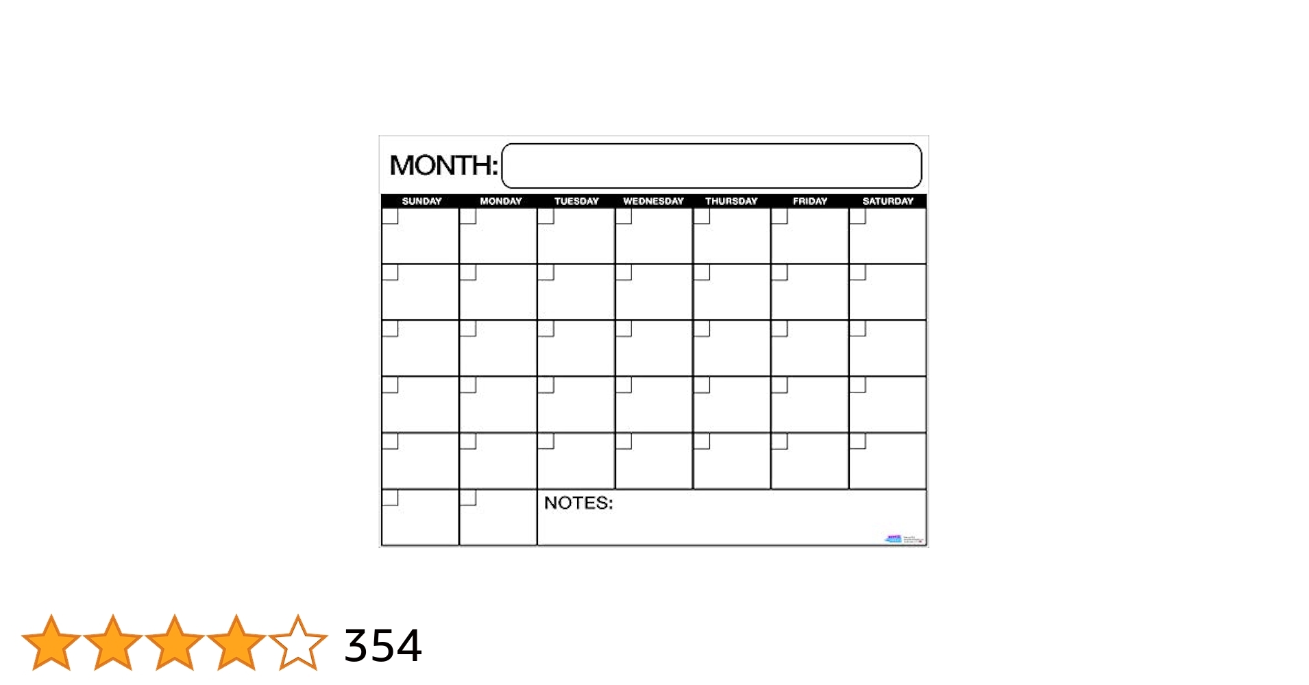 Amazon Best Jumbo Laminated Dry Or Wet Erase Wall Calendar 3 X 4 Feet Large Daily Squares To Plan Your Whole Day Perfect For Office College Home And Schools FREE 1yr Warranty