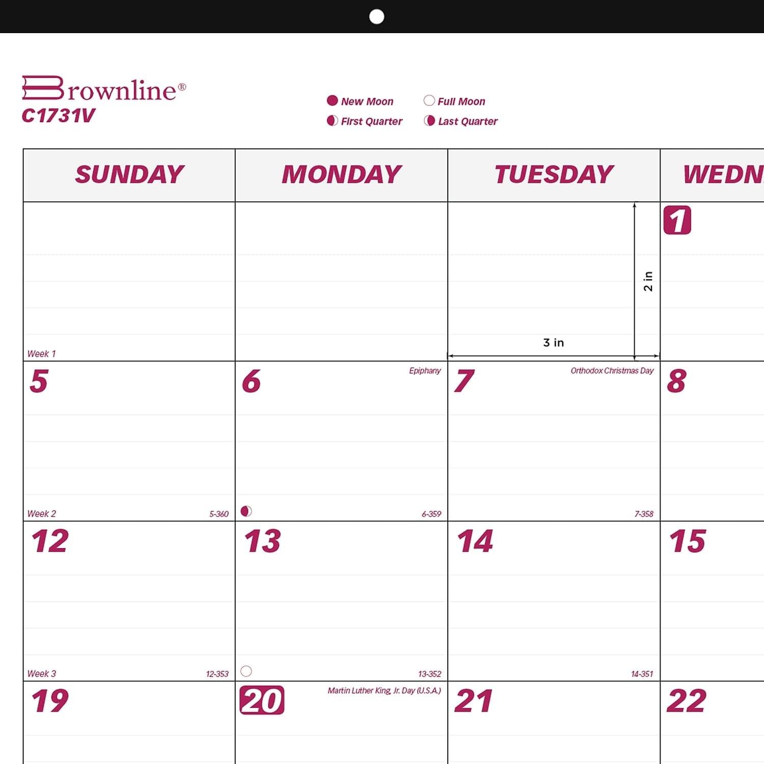 Amazon Brownline 2025 Monthly Desk Pad Calendar With Transparent Vinyl Strip 12 Months January To December 22 X 17 C1731V 25 Office Products