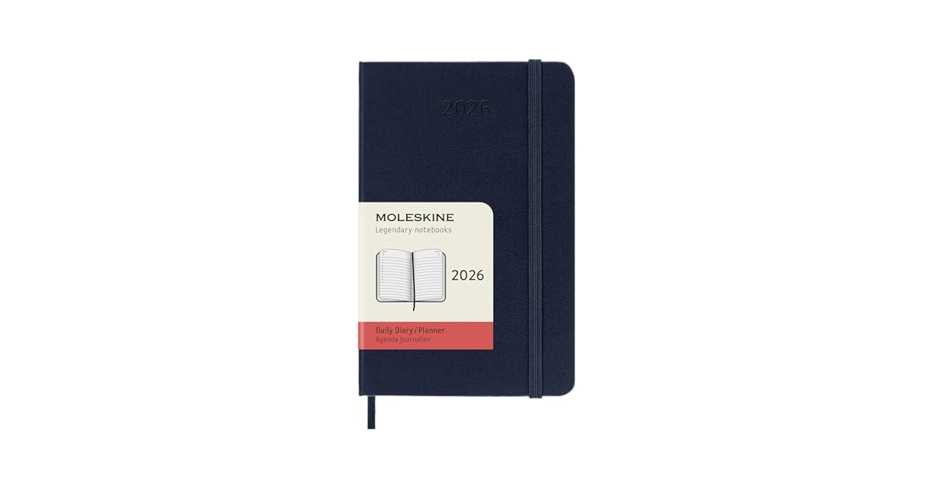 Amazon Moleskine Classic 12 Month 2026 Daily Planner Hard Cover Pocket 3 5 X 5 5 Sapphire Blue 400 Pages Office Products