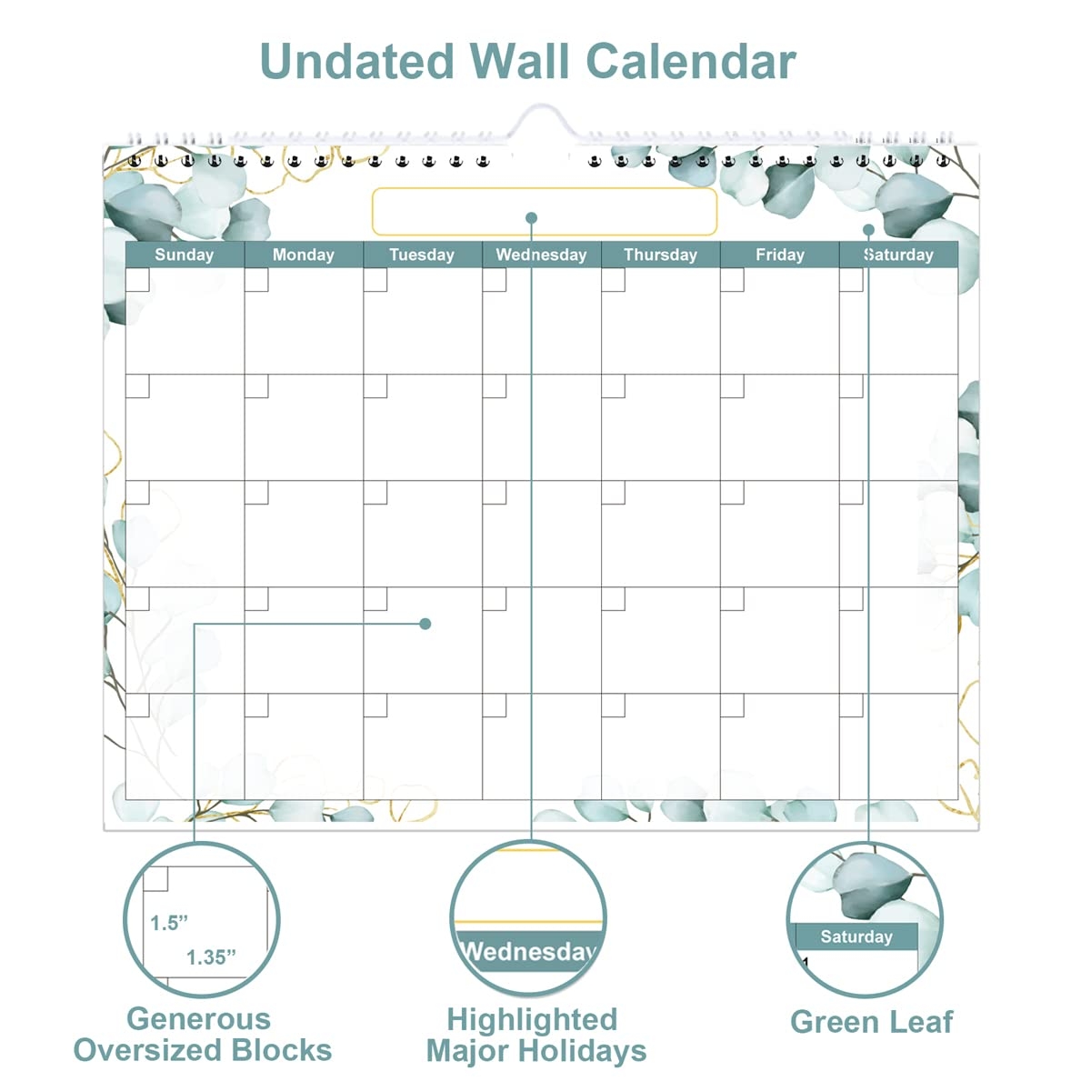 Blank Printable Calendar With Holidays