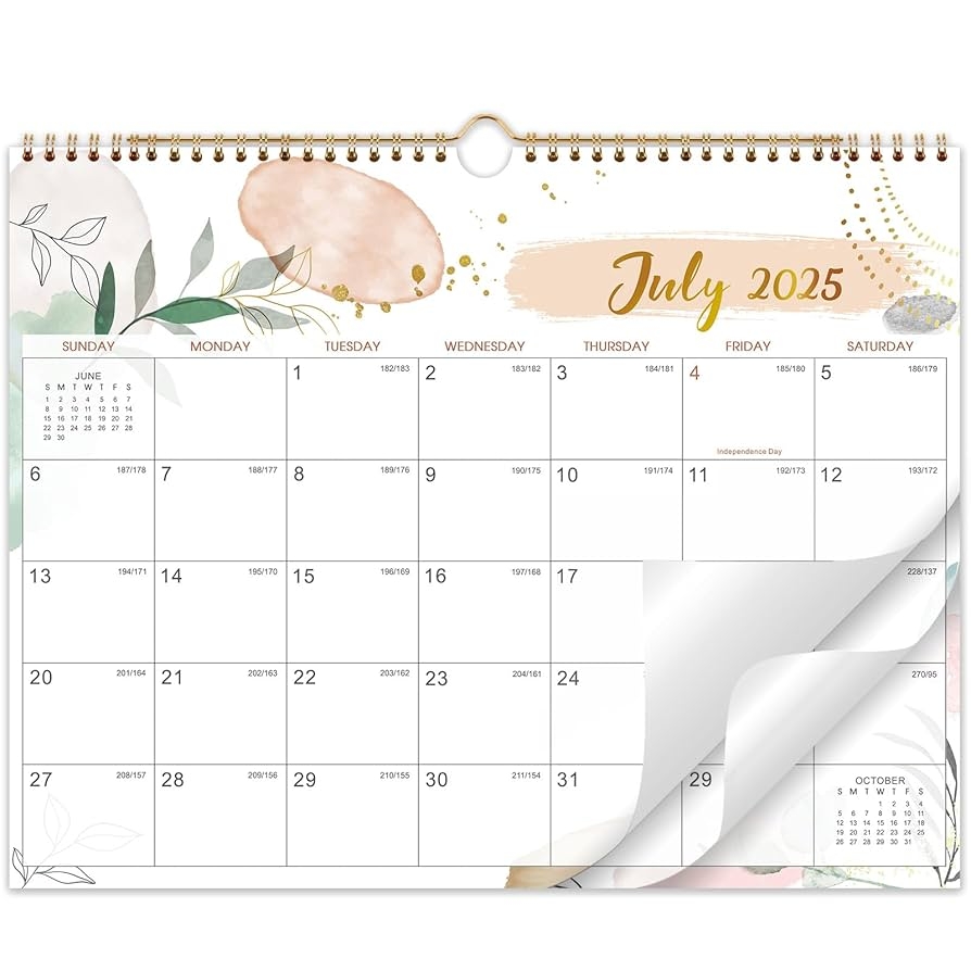 Amazon Wall Calendar 2025 2026 Calendar 2025 2026 11 5 X 15 In July 2025 December 2026 18 Monthly Calendar Large Block With Julian Dates Thick Paper Holidays Hanging Hook Twin wire Binding Office Products