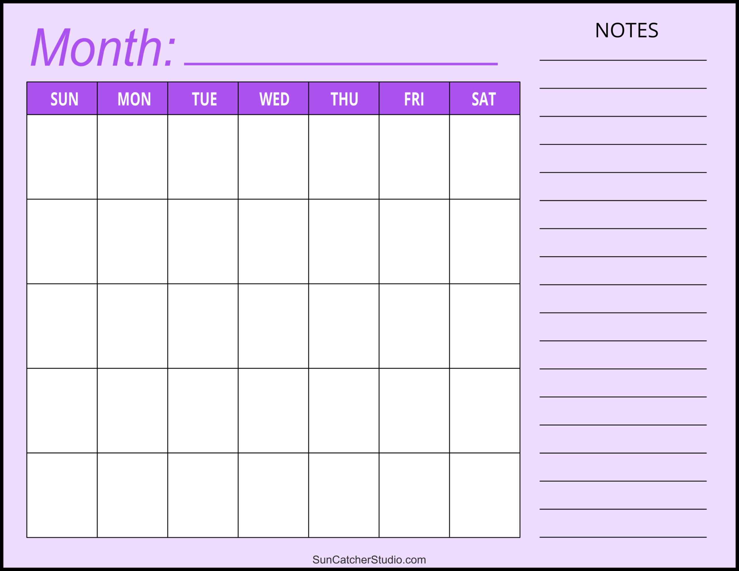 Blank Calendar Templates Free Printable Pages Free Printables 
