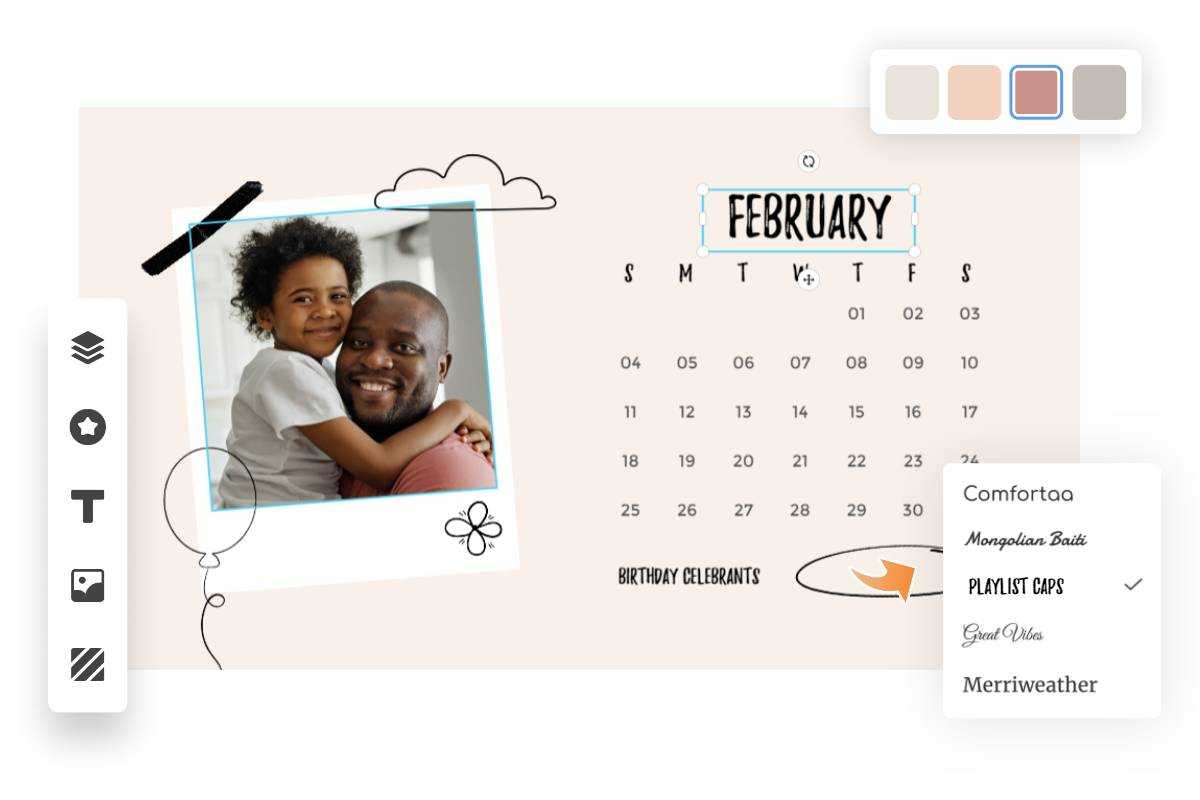 calendar maker make calendars online for free fotor