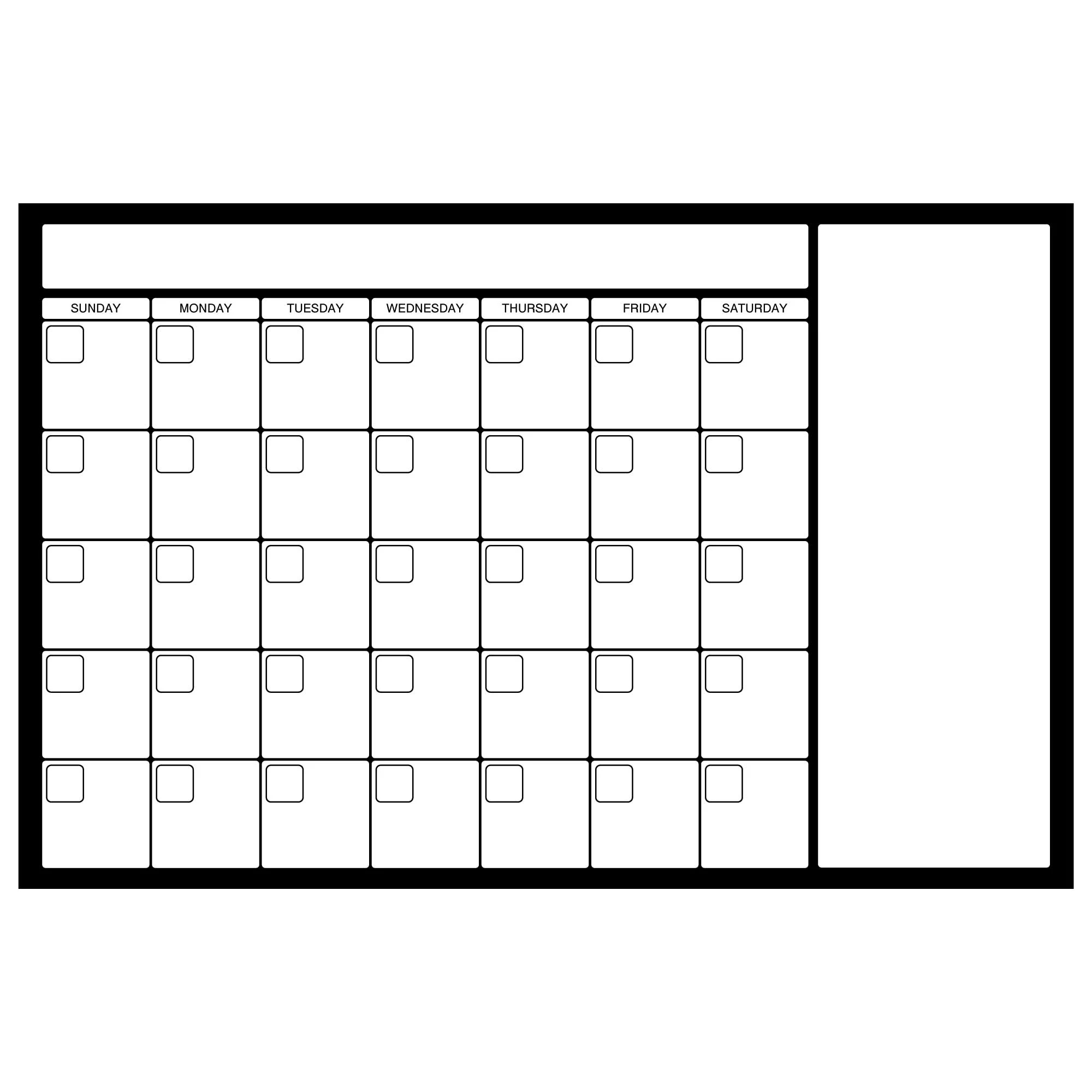 Calendar Notes 24x36 Visual Workplace Inc 