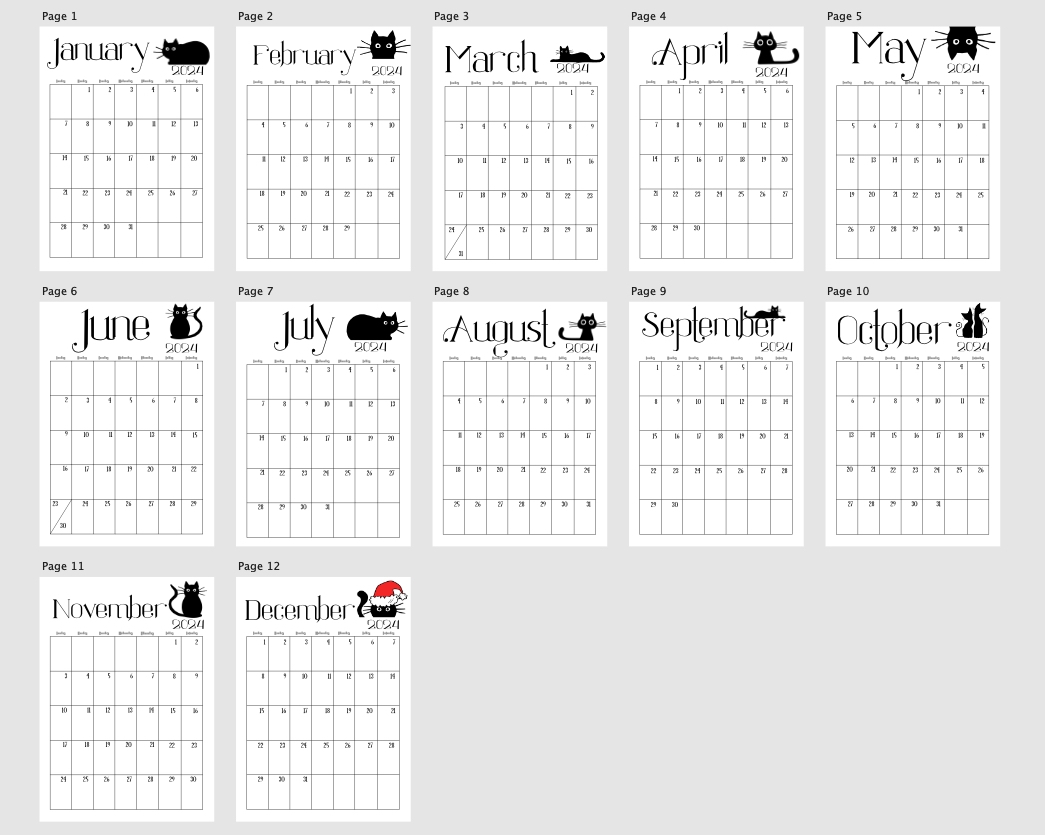Calendars Scrappystickyinkymess Page 2