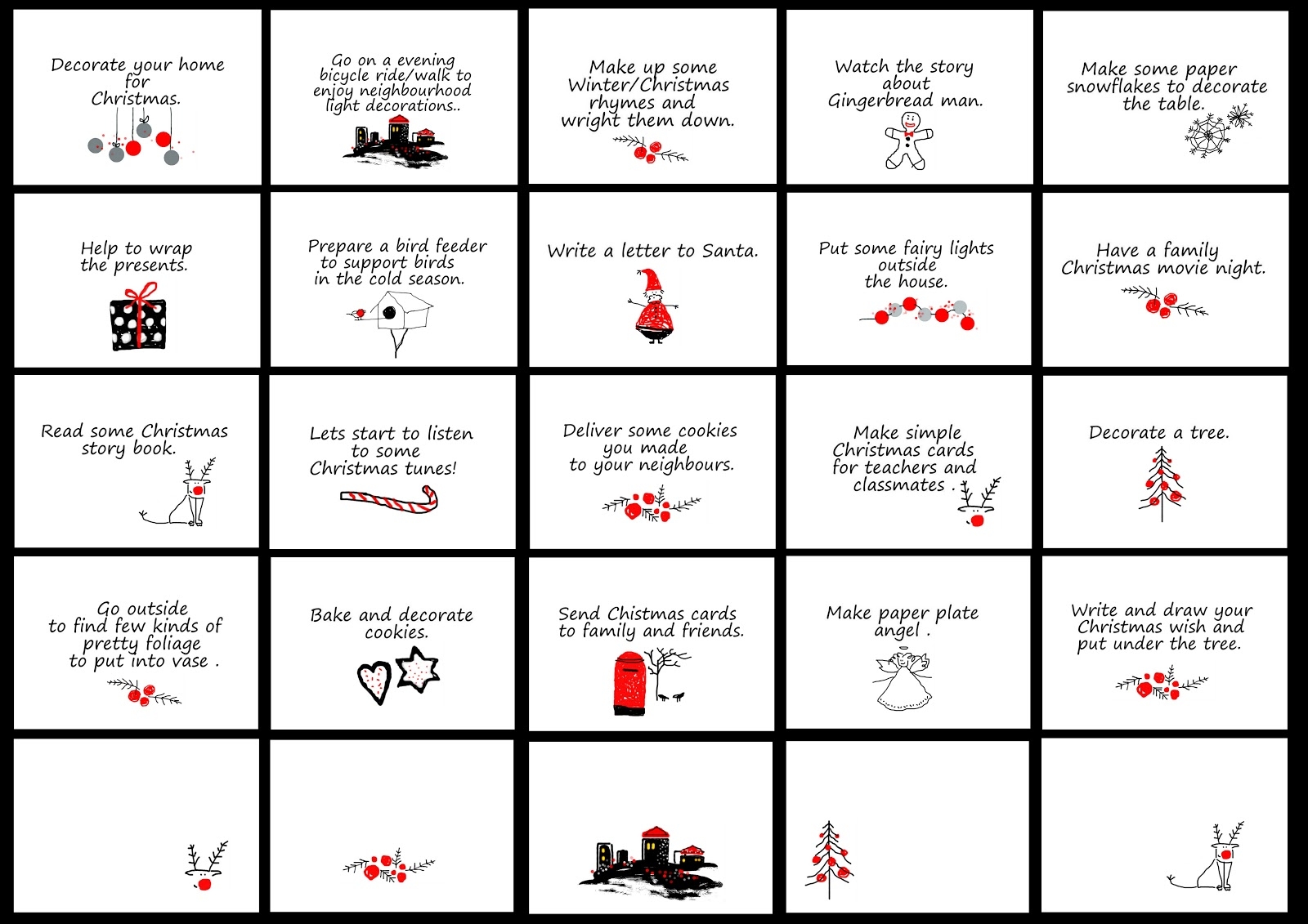 Christmas Calendar Free Printable Mamaisdreaming blogspot co uk