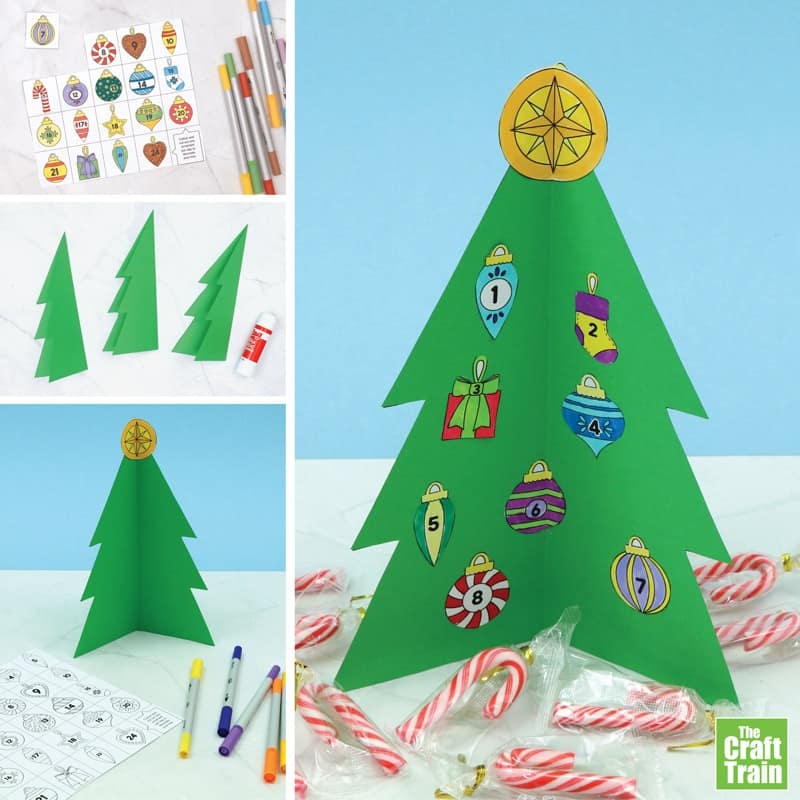 Christmas Tree Advent Calendar The Craft Train