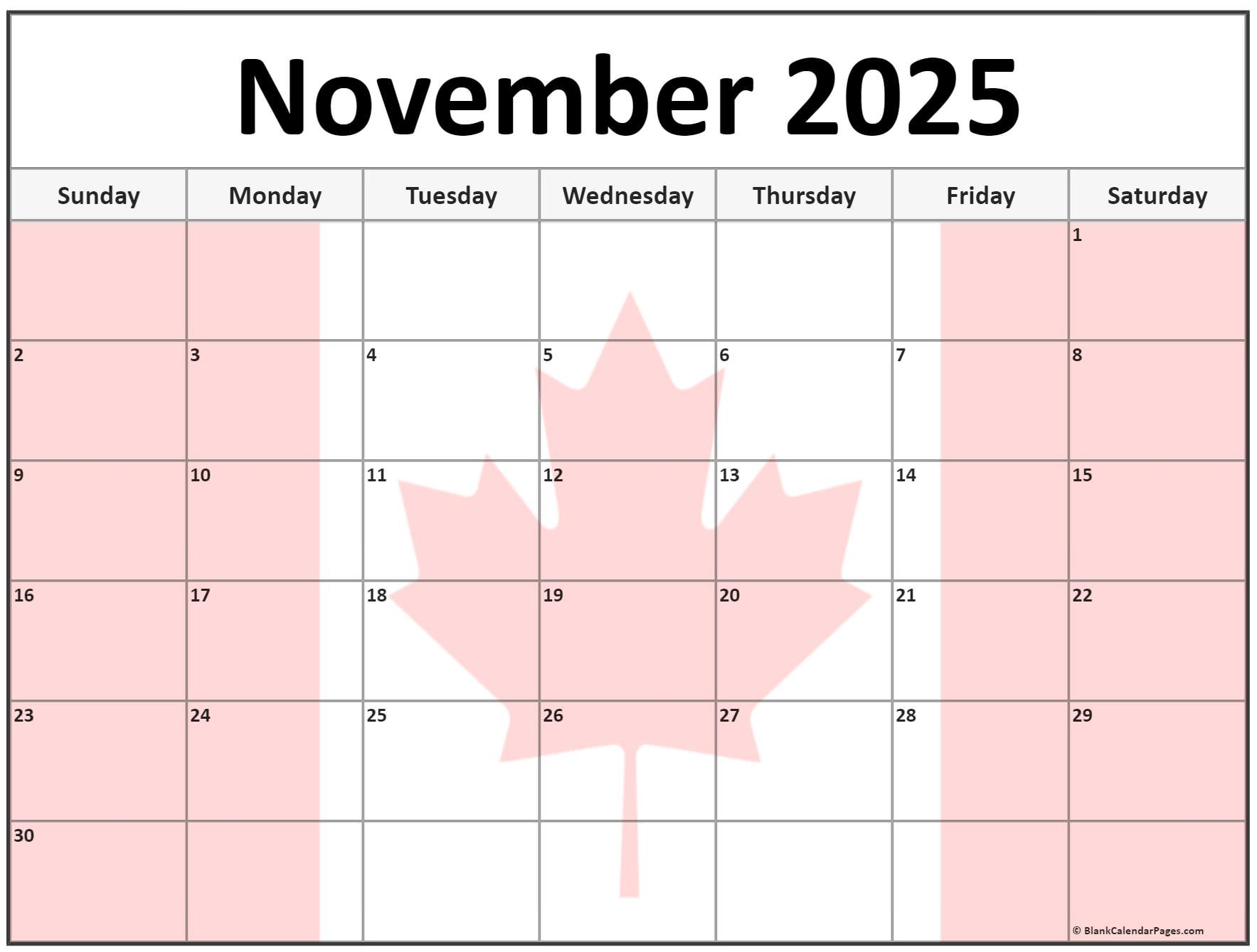 Free November 2025 Calendar Printable Free November 2025 Calendar Printable