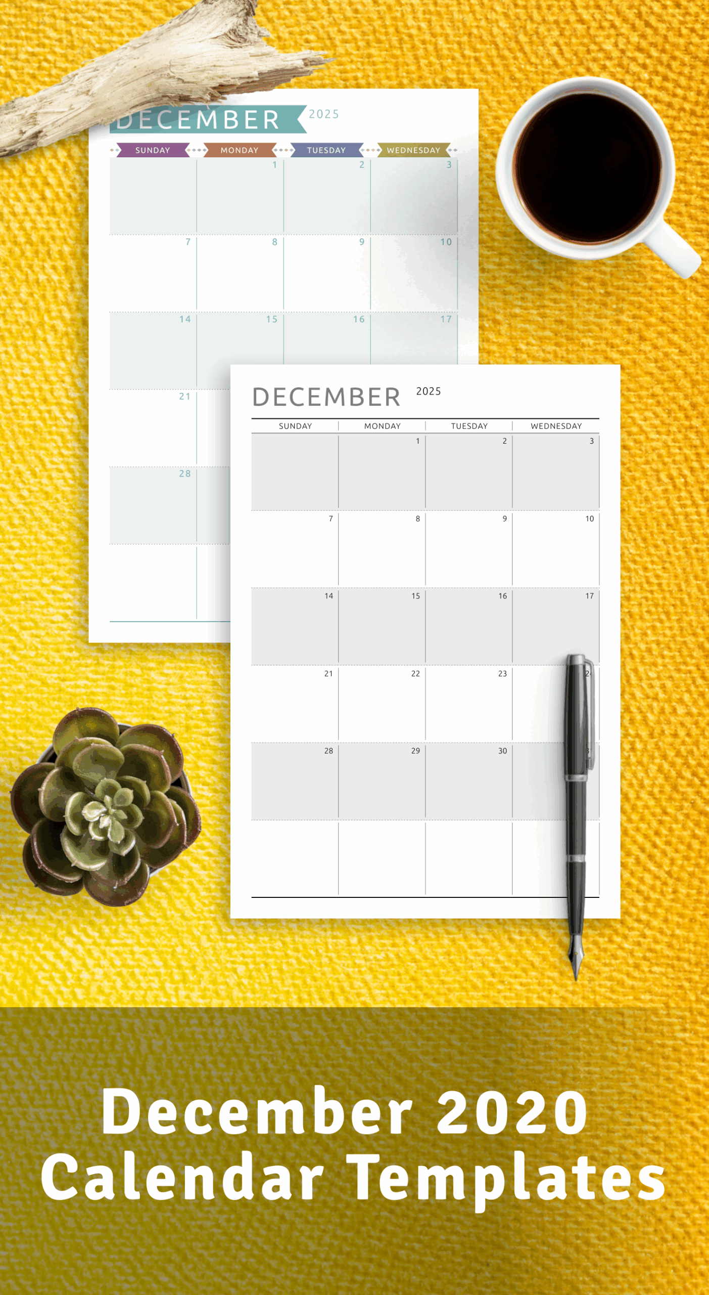 Free Calendar Printable December 2025
