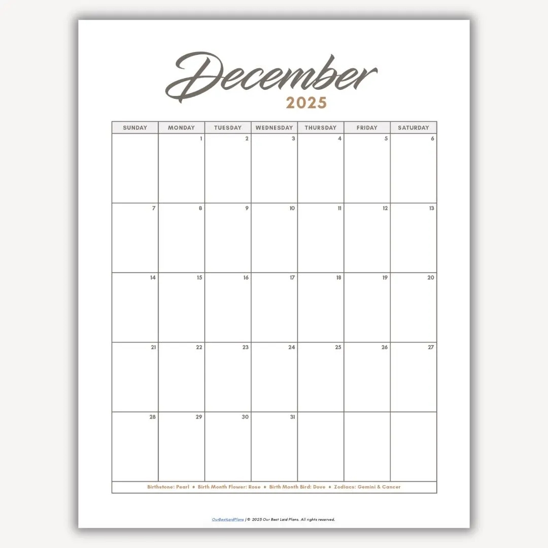 December 2025 Calendar Printable Download December 2025 Printable PDF December Cal 2025 Portrait Blank Minimalist Calendar Dec Month 2025 Etsy December 2025 Calendar Printable Download December 2025 Printable PDF December Cal 2025 Portrait Blank Minimalist Calendar Dec Month 2025 Etsy