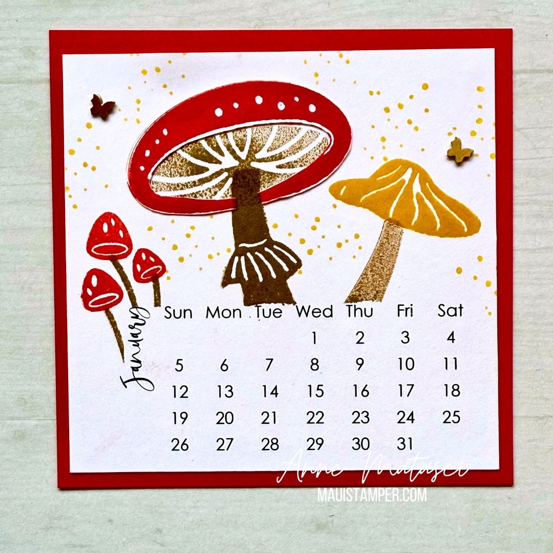 DIY CALENDAR BLOG HOP JANUARY 2025 The Maui Stamper