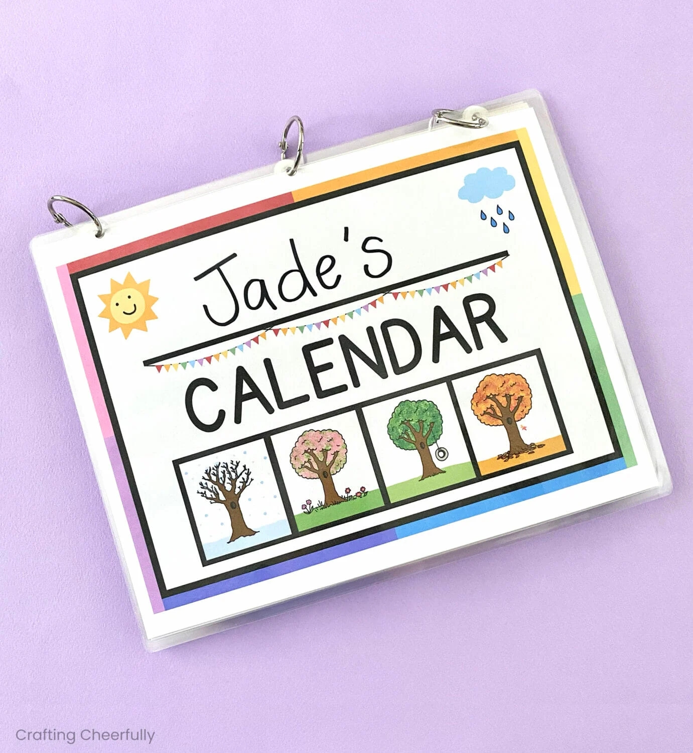 DIY Calendar Busy Book Crafting Cheerfully