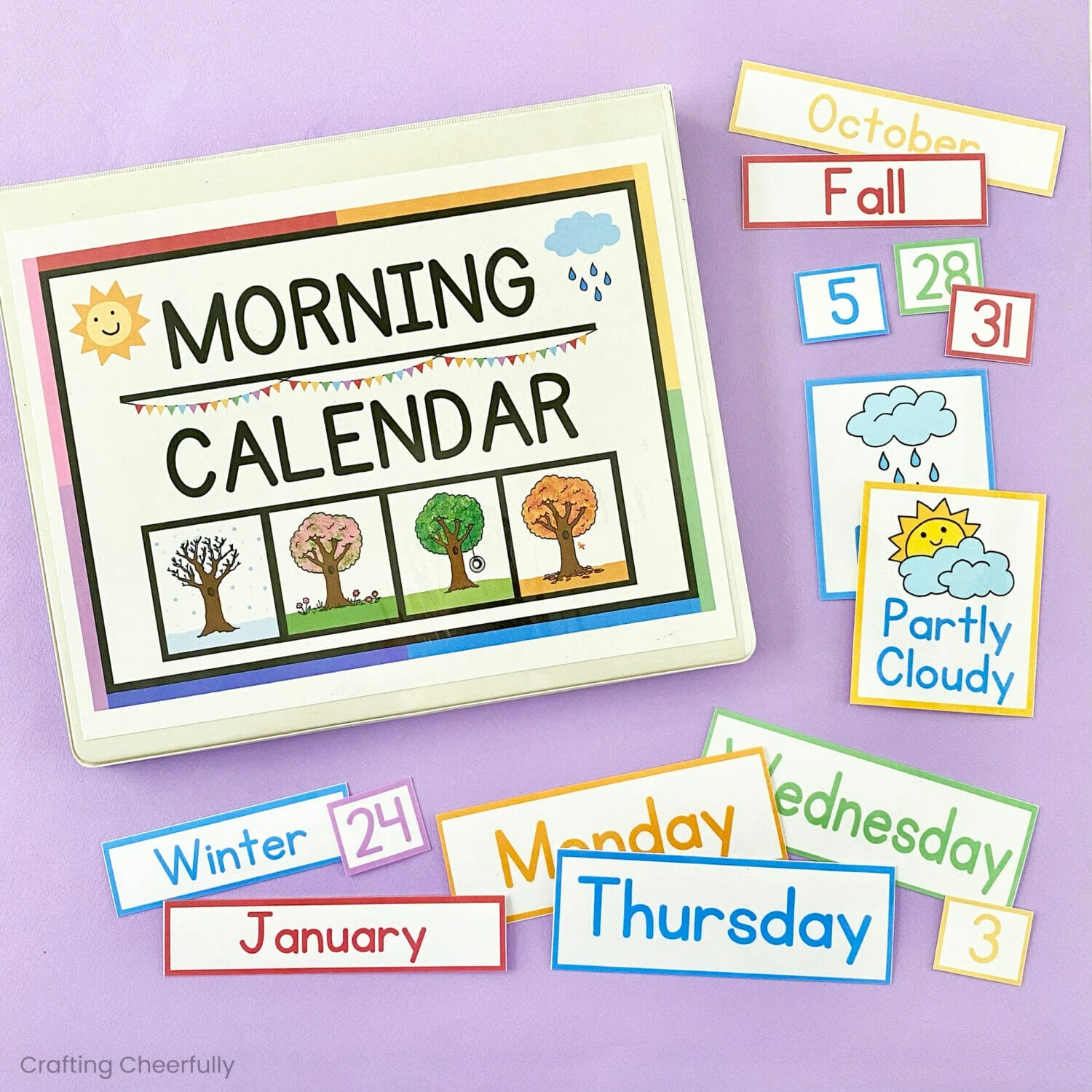 DIY Calendar Busy Book Crafting Cheerfully