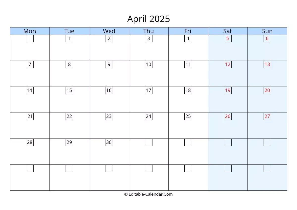 2025 Calendar With Holidays Printable Excel